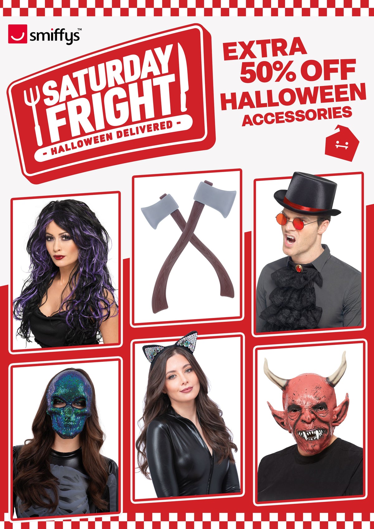 Zusätzliche 50 % Rabatt auf Halloween-Accessoires