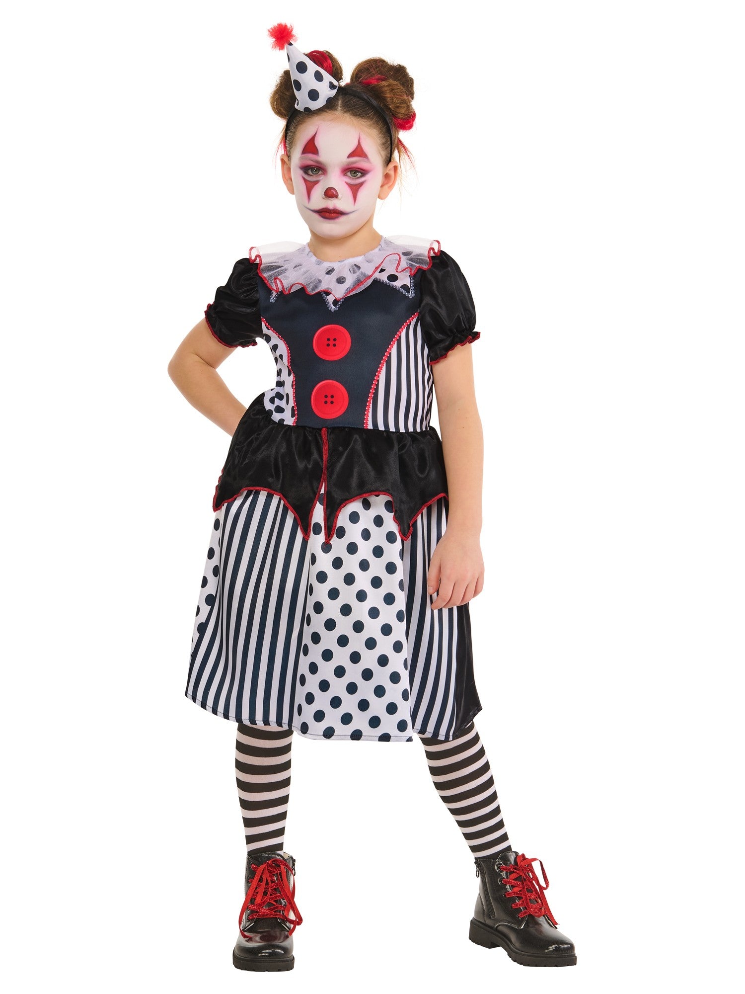Monochrome Clown Jurk