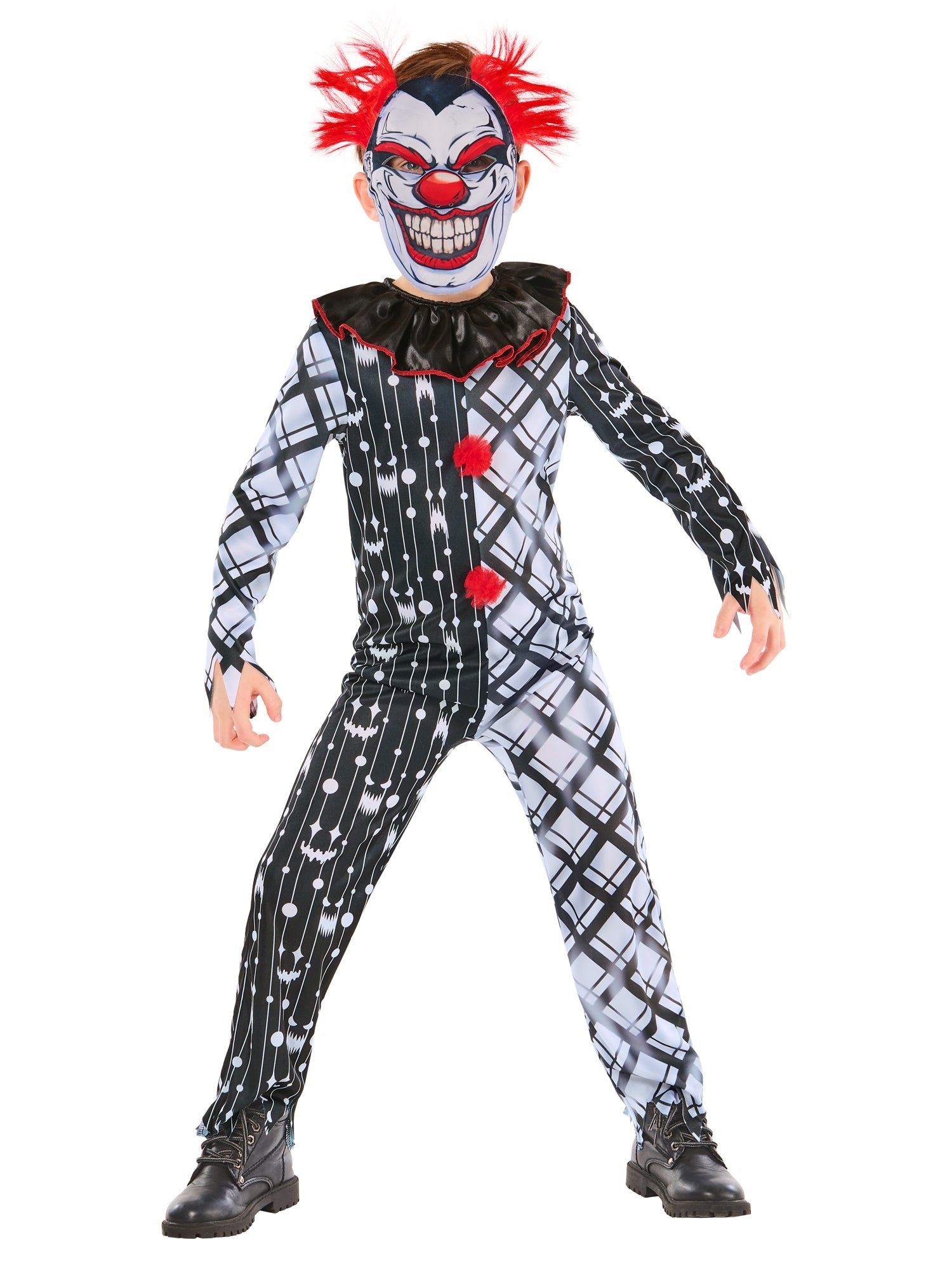 Monochrome Sinister Clown Suit