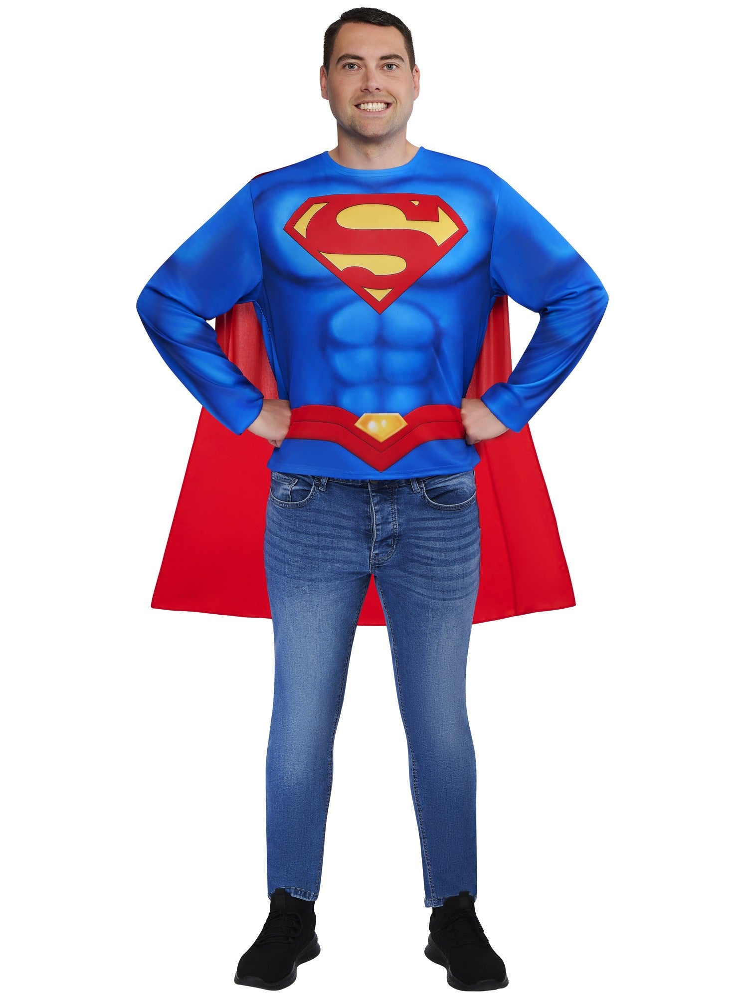 Superman-Oberteil und Halbmaske