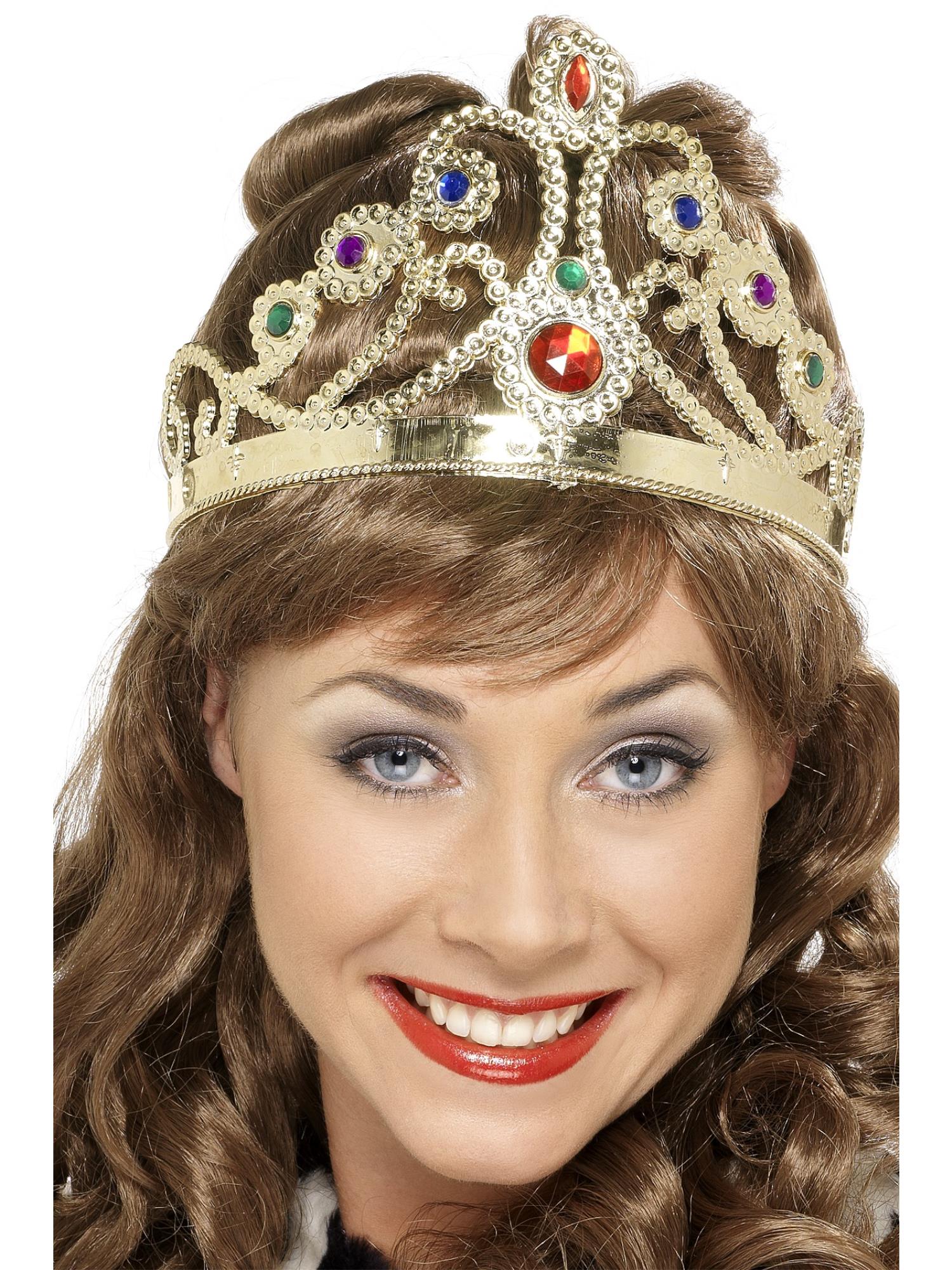 Koninginnenkroon met edelstenen, diverse kleuren