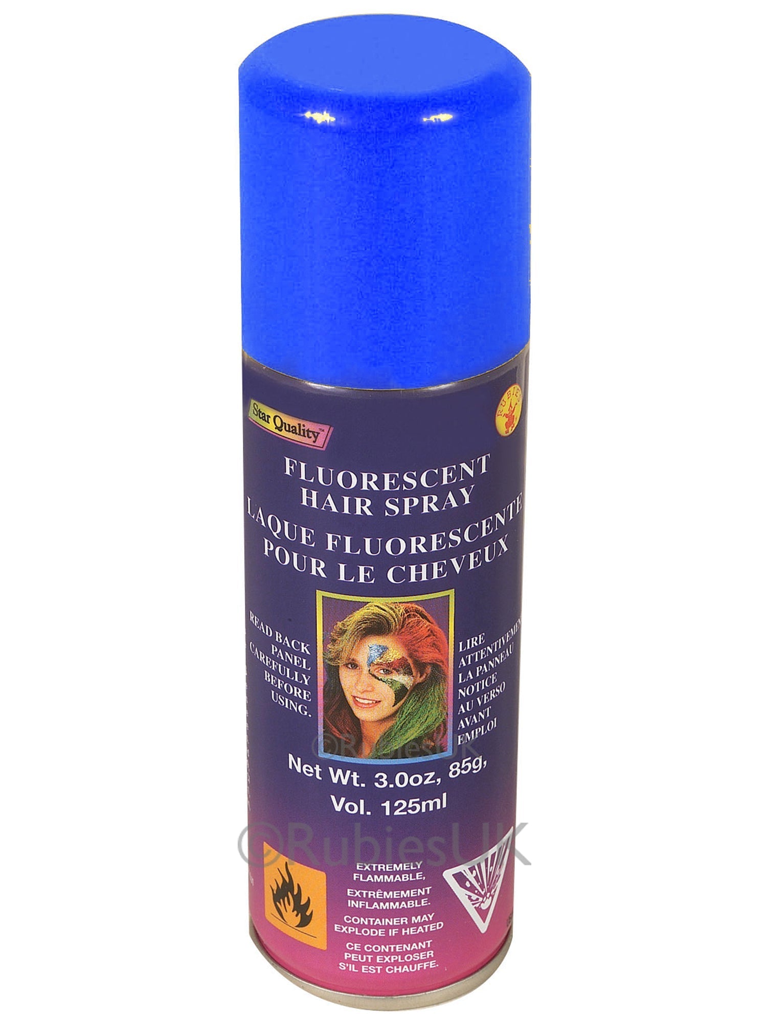 Blue Fluorescent Hairspray