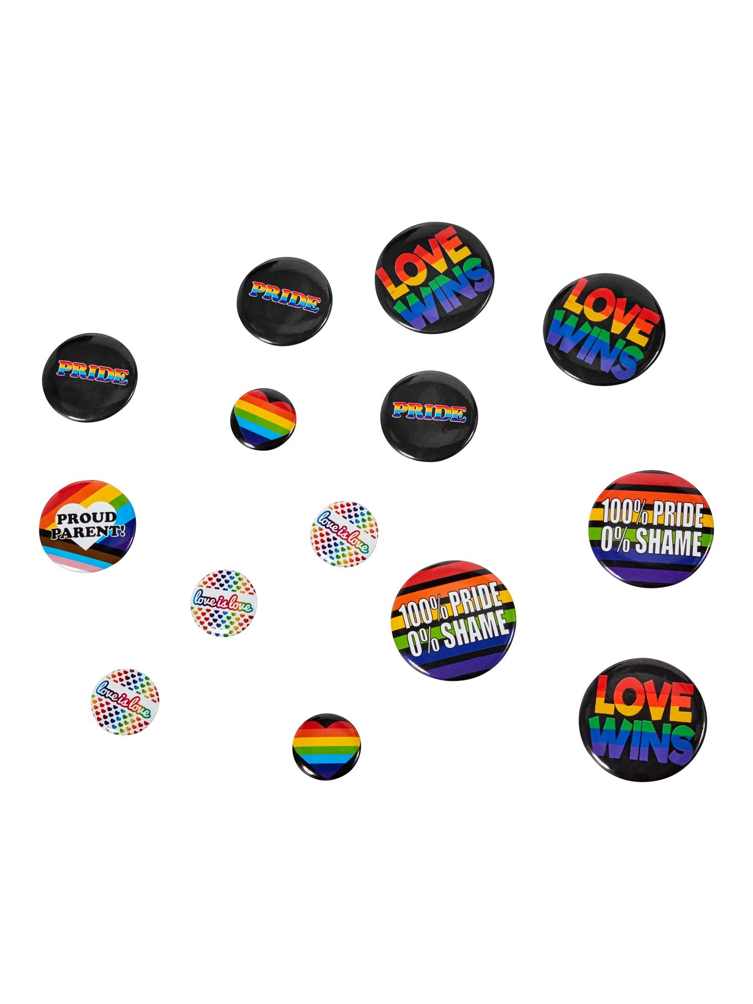 Pride - Pack Of 24 Rainbow Badges