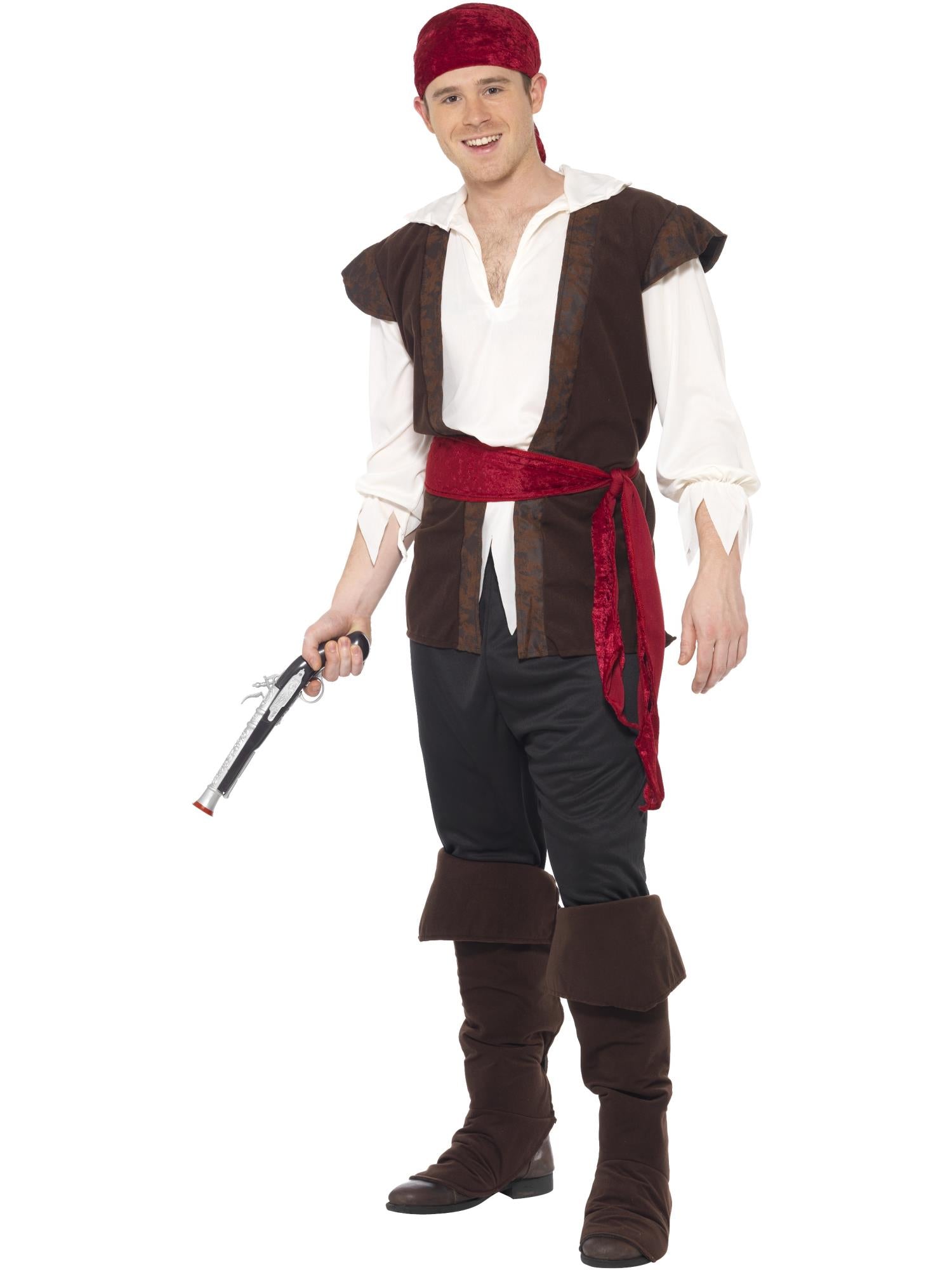 Piratenkostuum, bruin