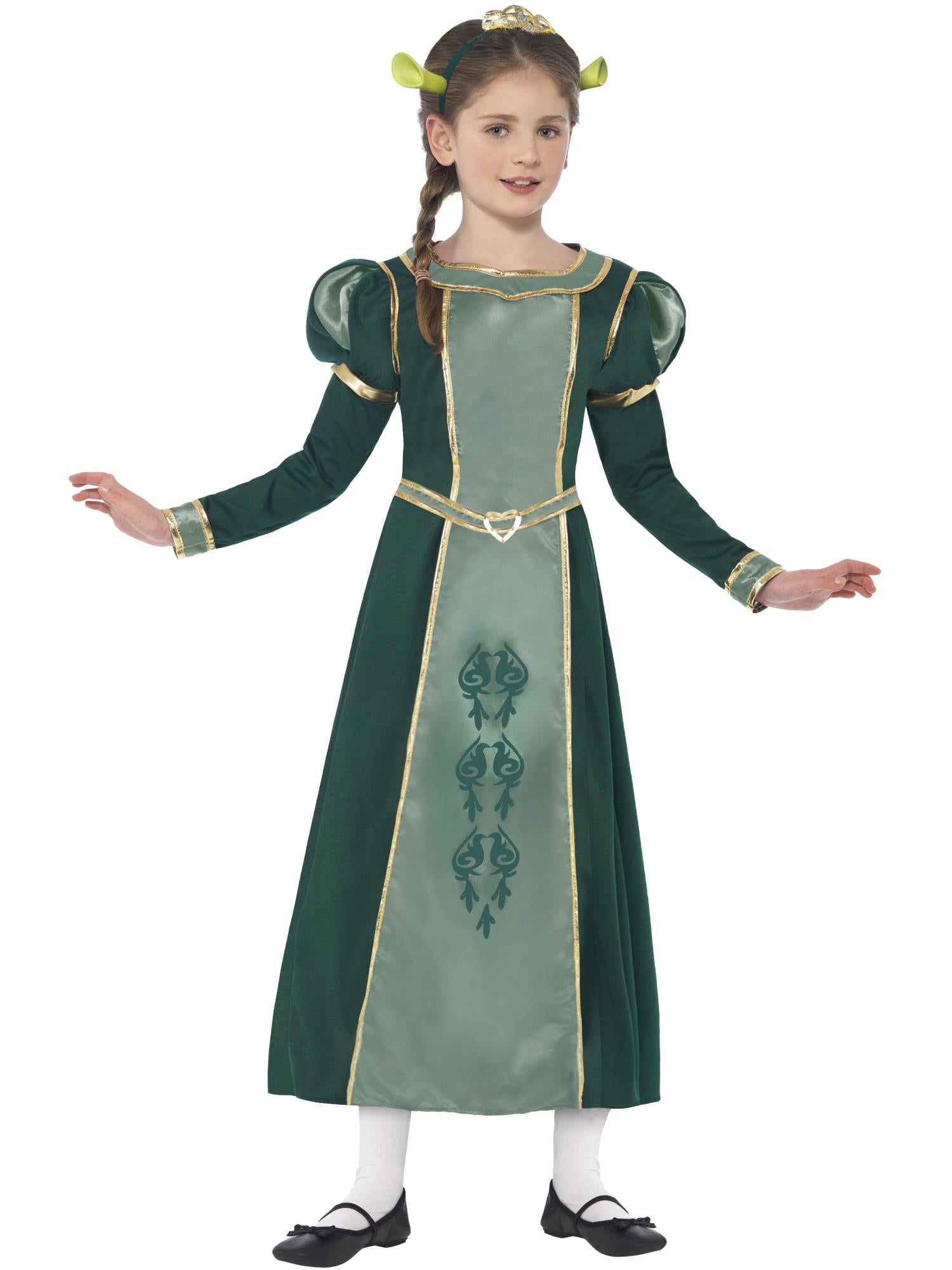 Shrek-Prinzessin-Fiona-Kostüm, grün