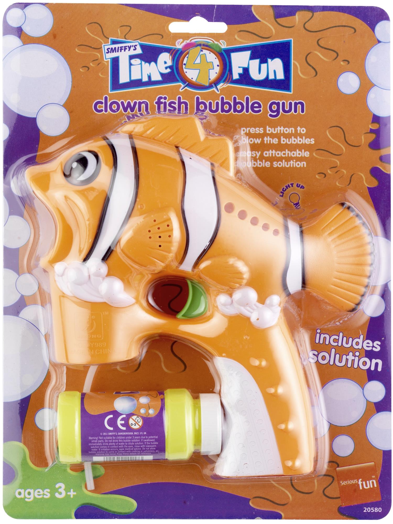 Clownfisch-Seifenblasenpistole, orange