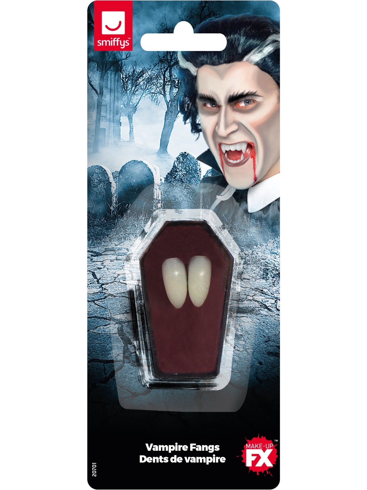Smiffys Make-Up FX, Vampirzahn-Kappen, weiß