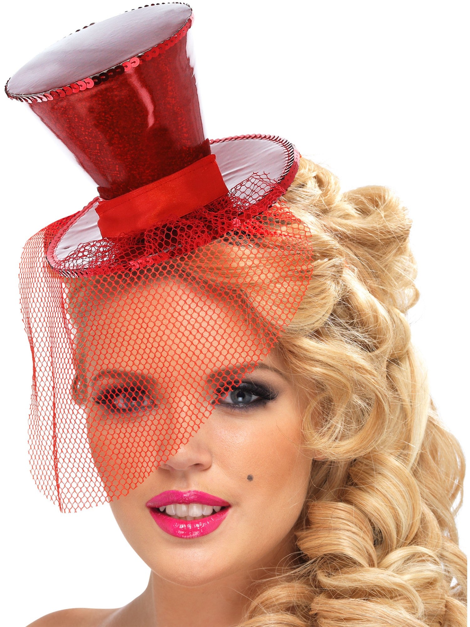 Fever Mini-cilinder op hoofdband, rood