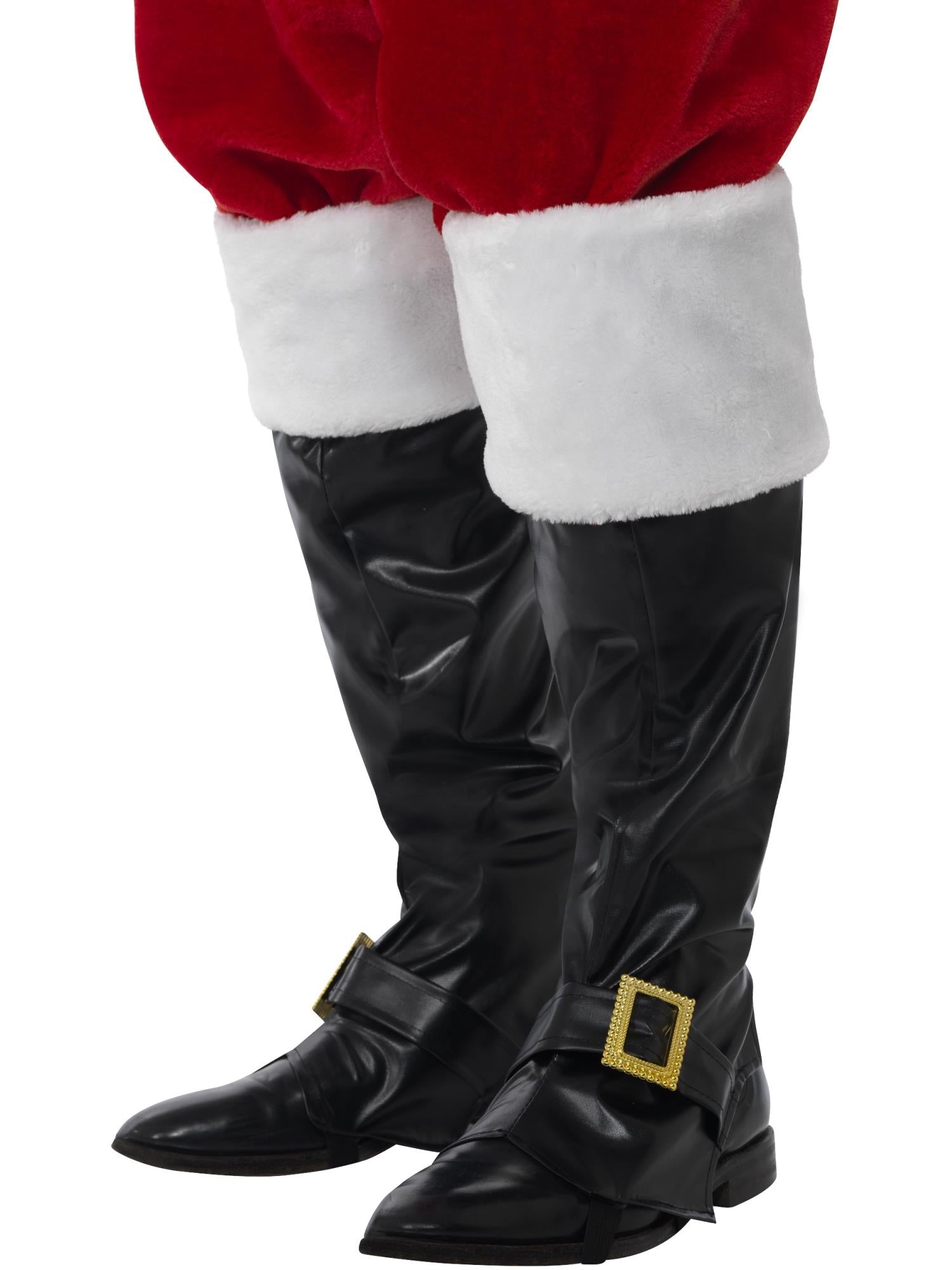 Weihnachtsmann-Stiefelüberzüge, schwarz