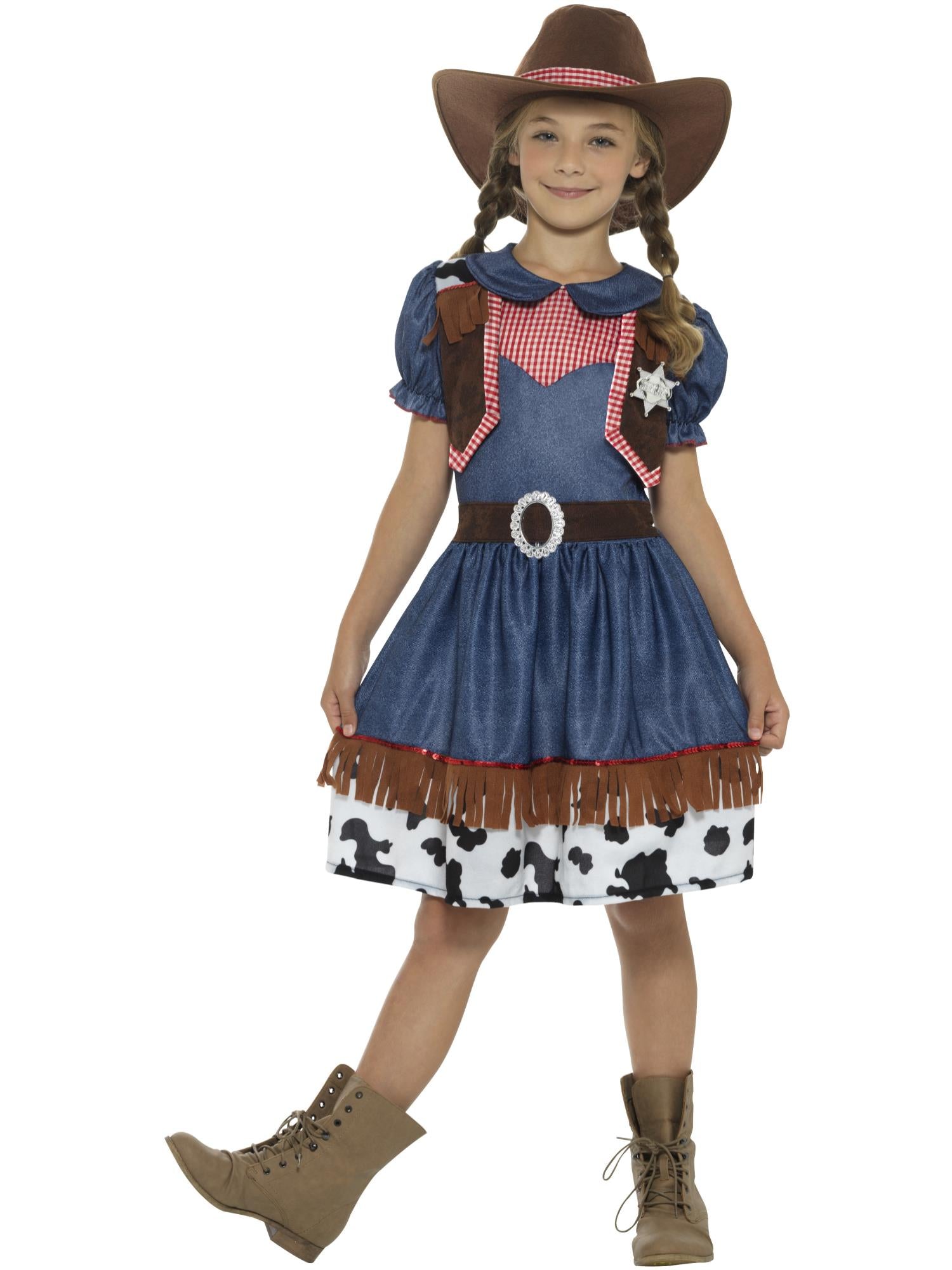 Texanisches Cowgirl-Kostüm, blau
