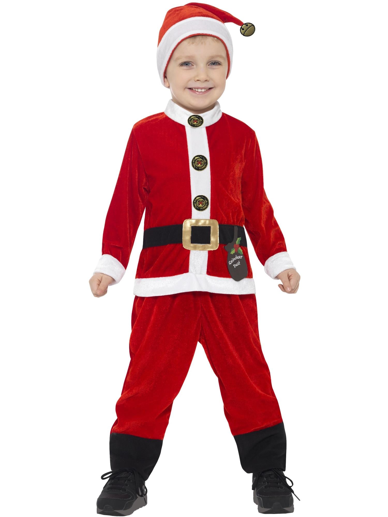 Kerstman-kostuum voor peuters, rood en wit