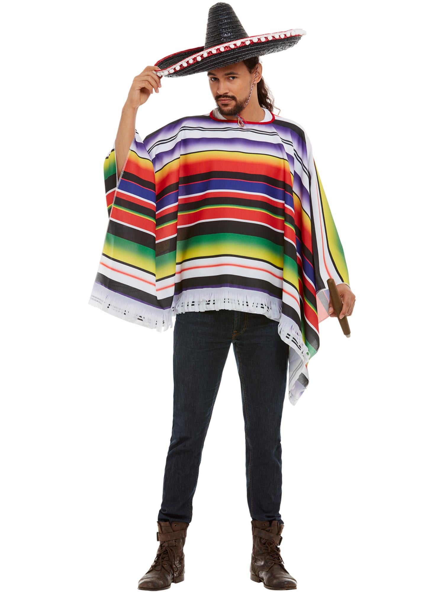 Poncho, Multi-Coloured