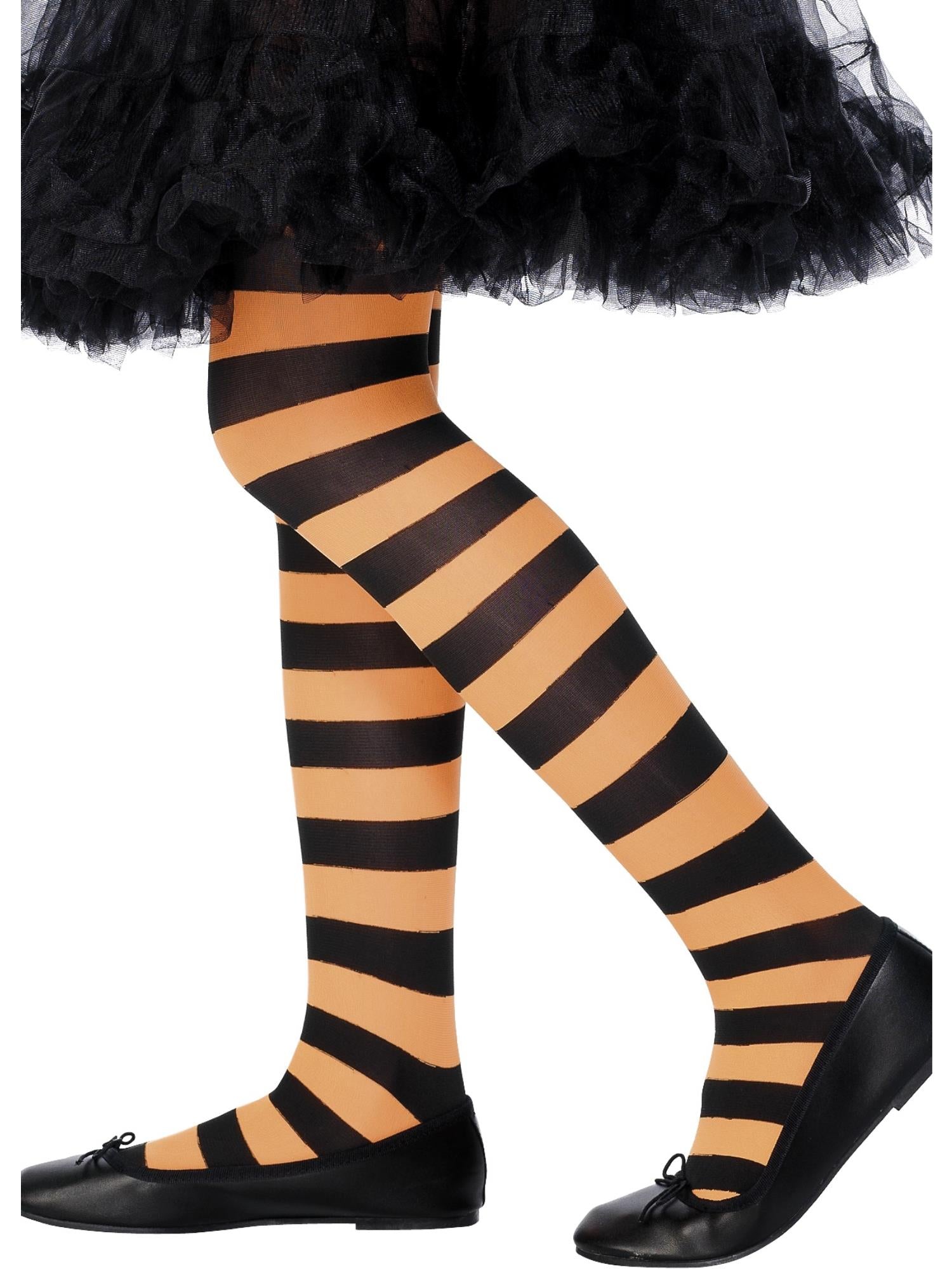 Tights, Orange & Black