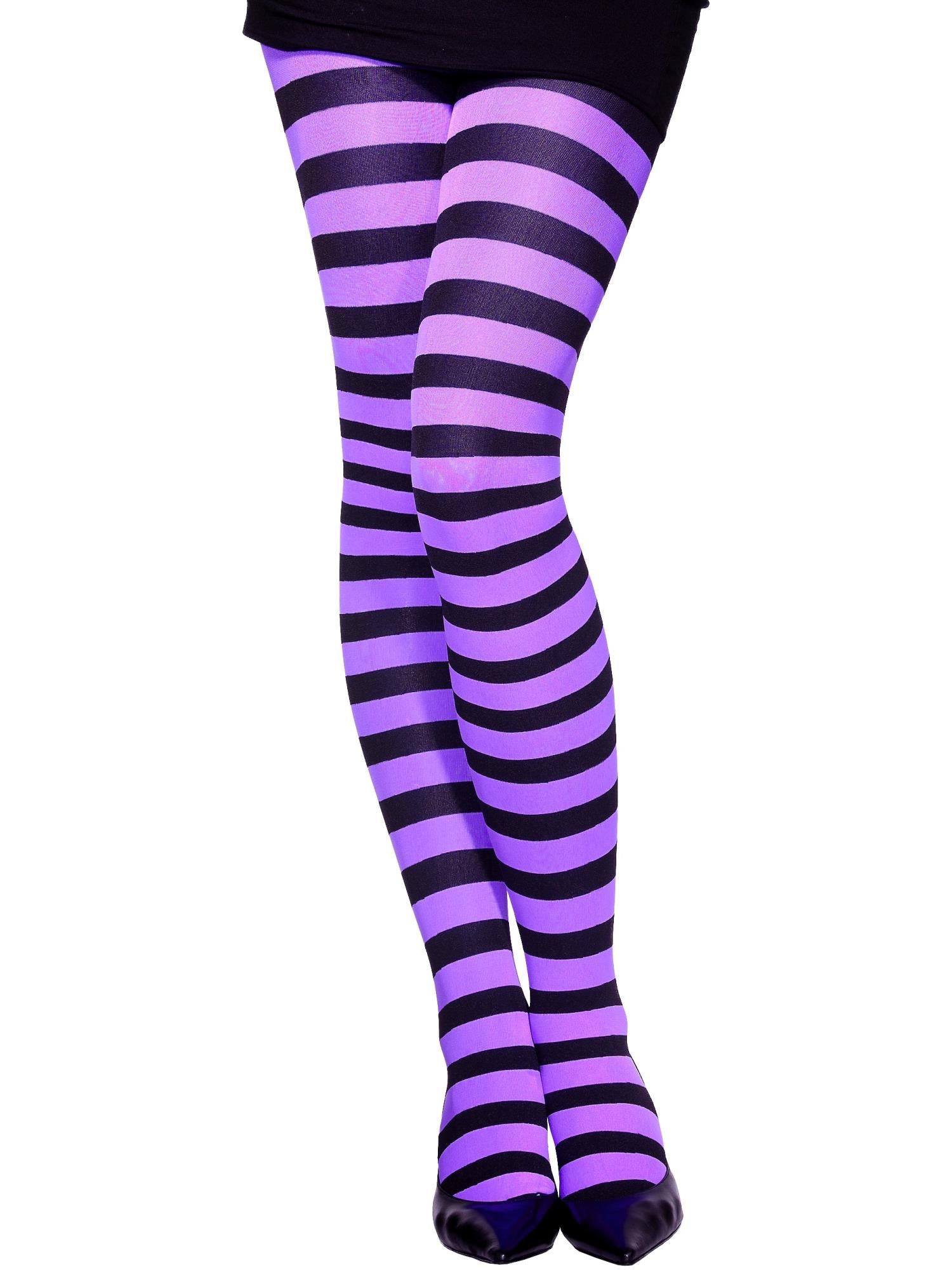 Tights, Purple & Black
