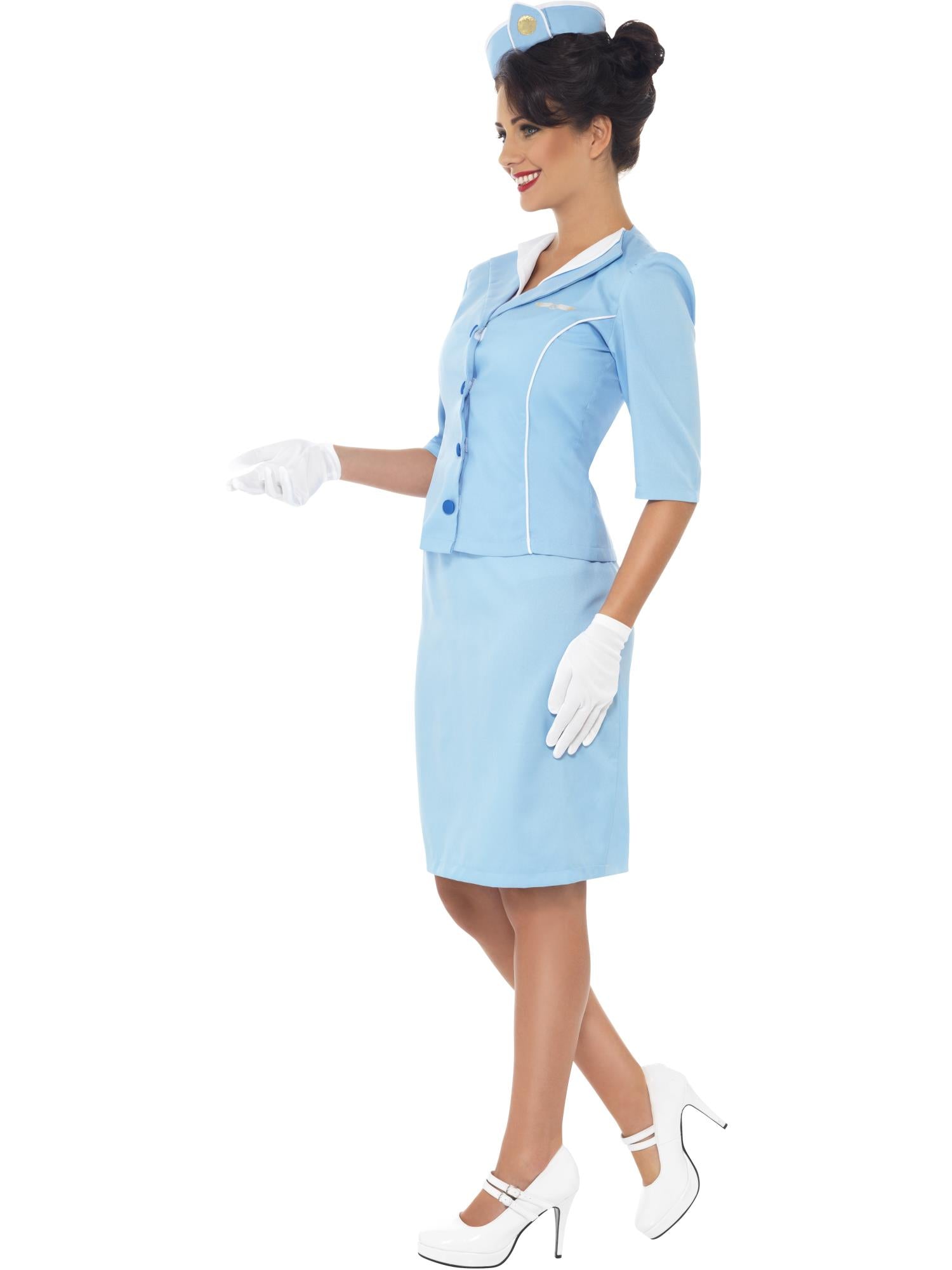 Air Hostess Costume, Blue