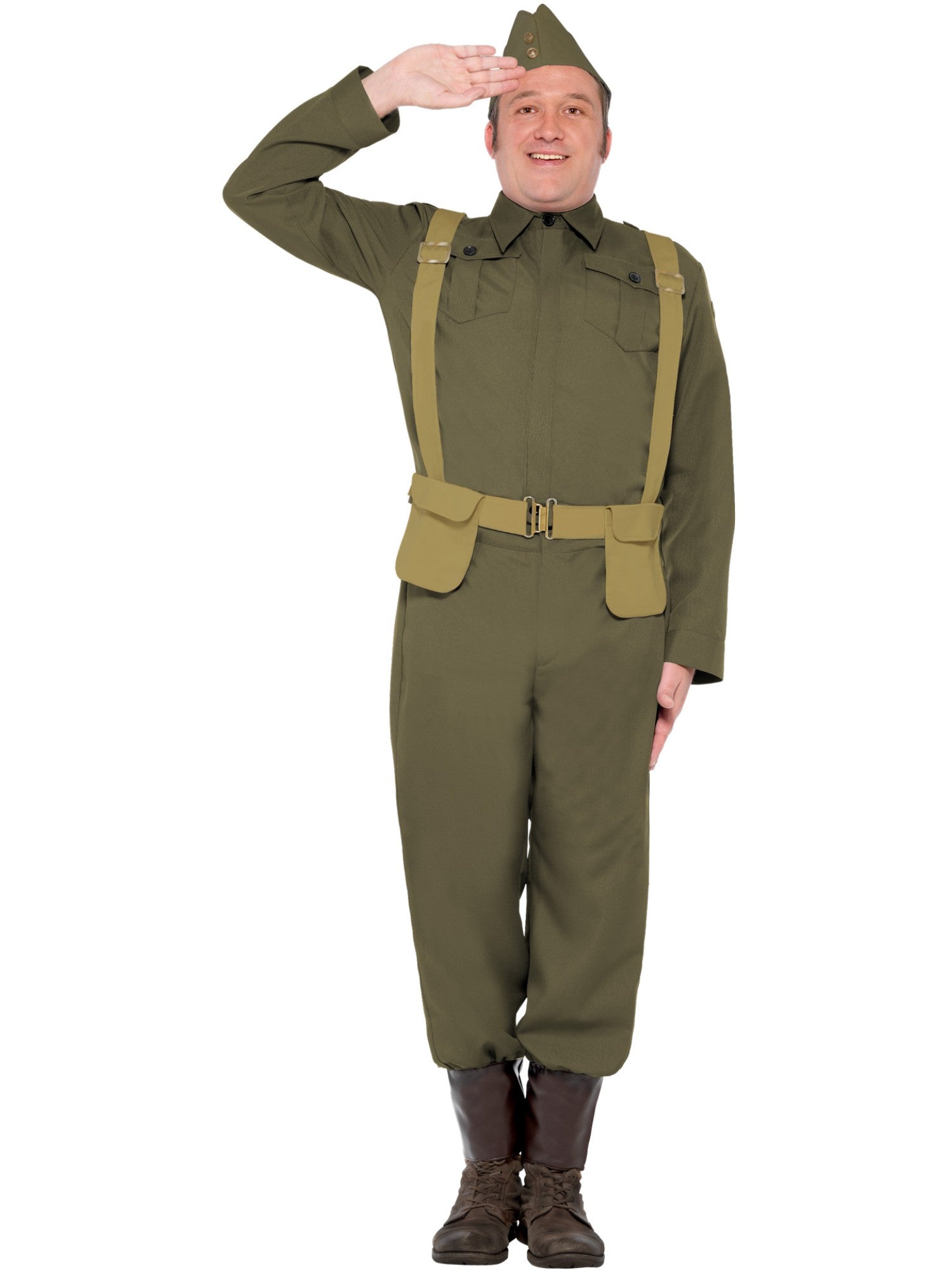 Kostüm eines Gefreiten der Home Guard aus dem Zweiten Weltkrieg, grün