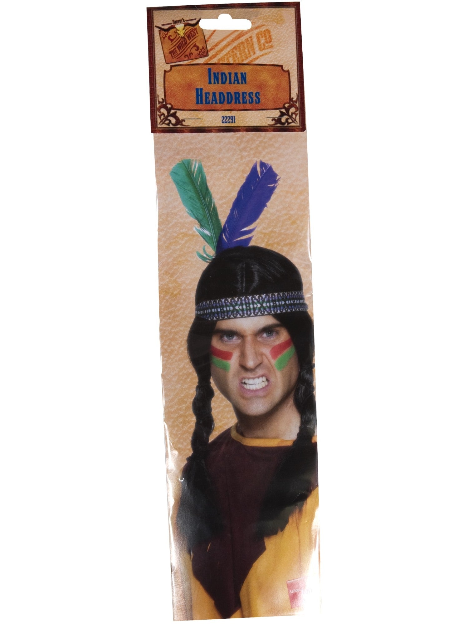 Native American Inspired Feathered Headband, Multi