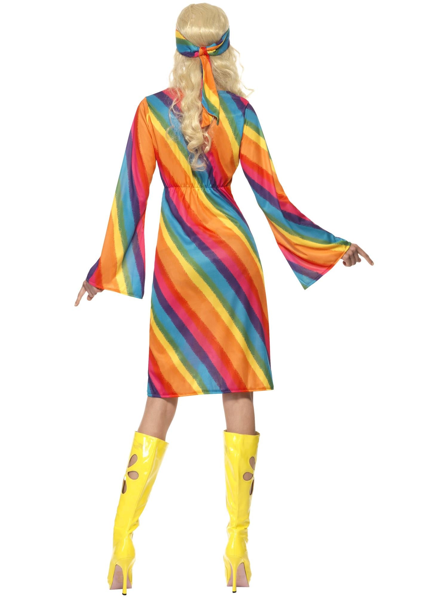 Regenbogen-Hippie-Kostüm, mehrfarbig
