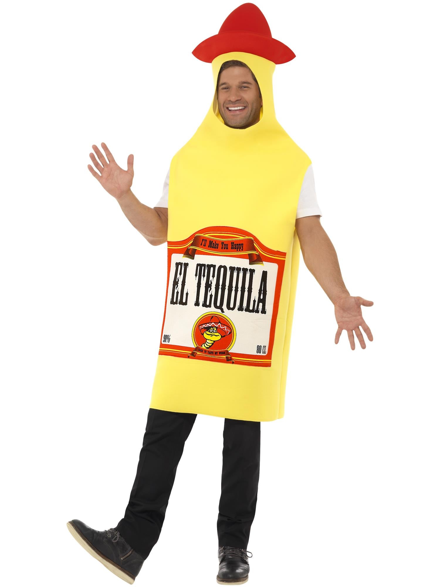 Tequilafles-kostuum, geel
