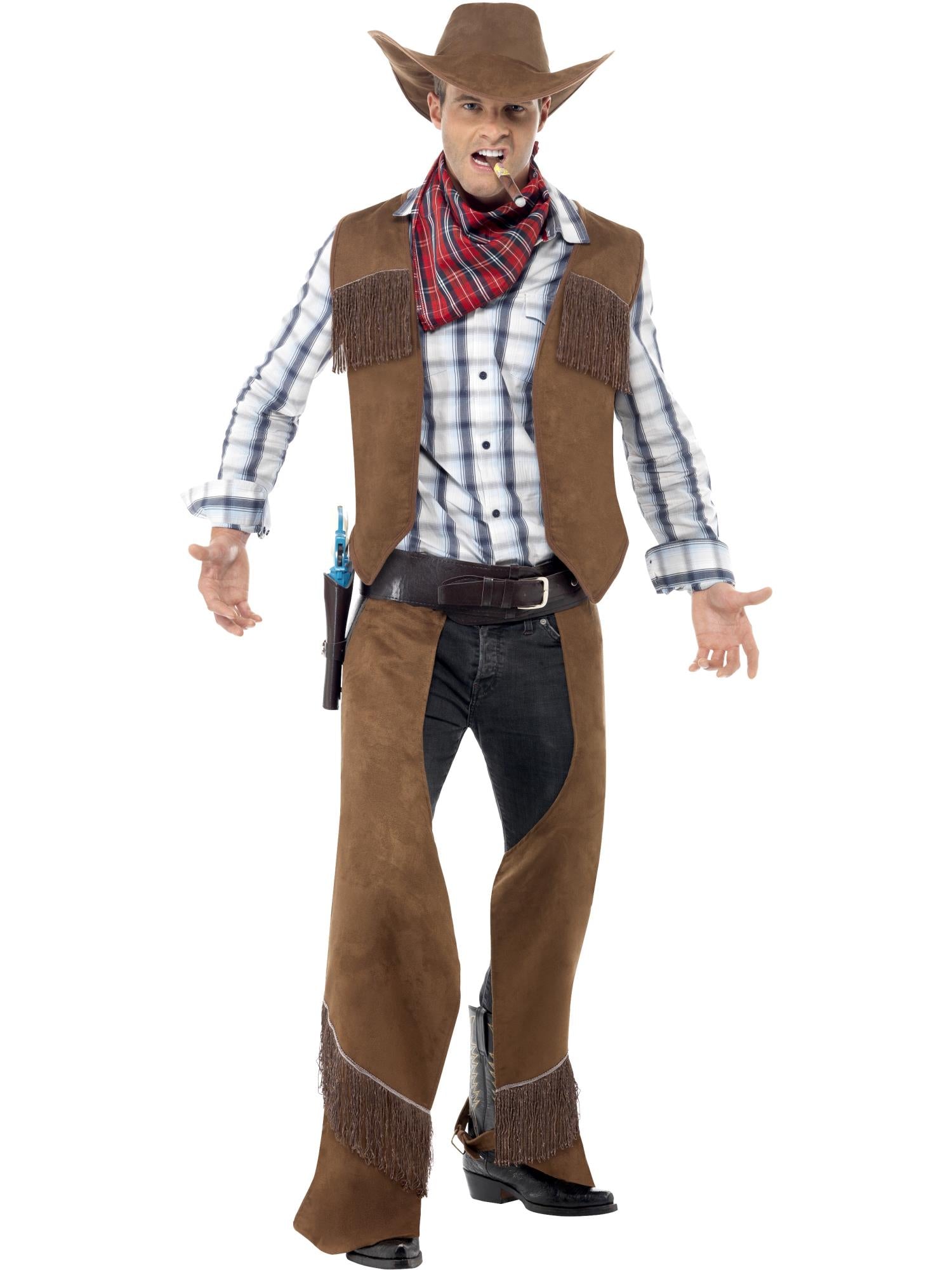 Fringe Cowboy Costume, Brown