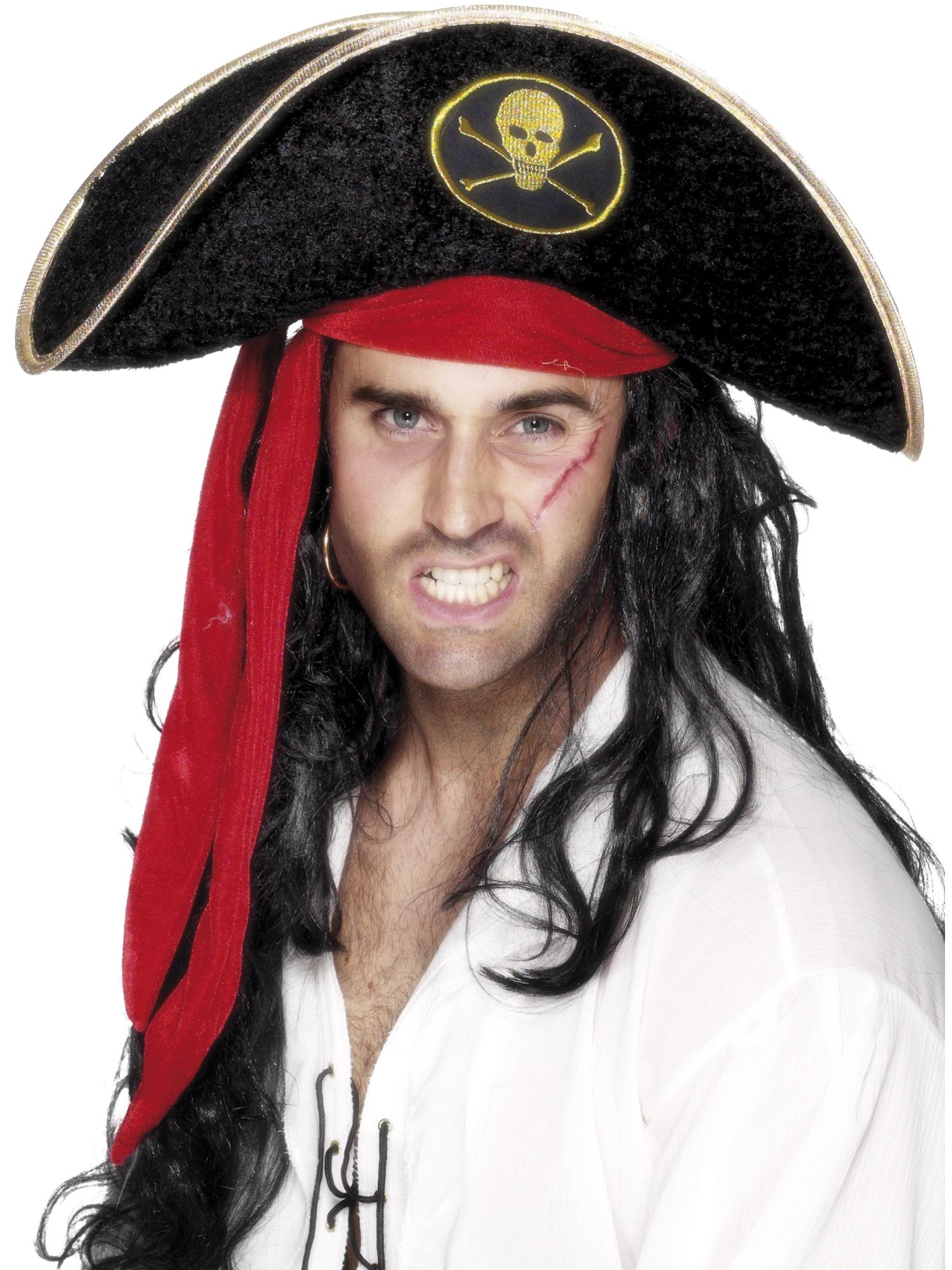 Piratenhut, schwarz