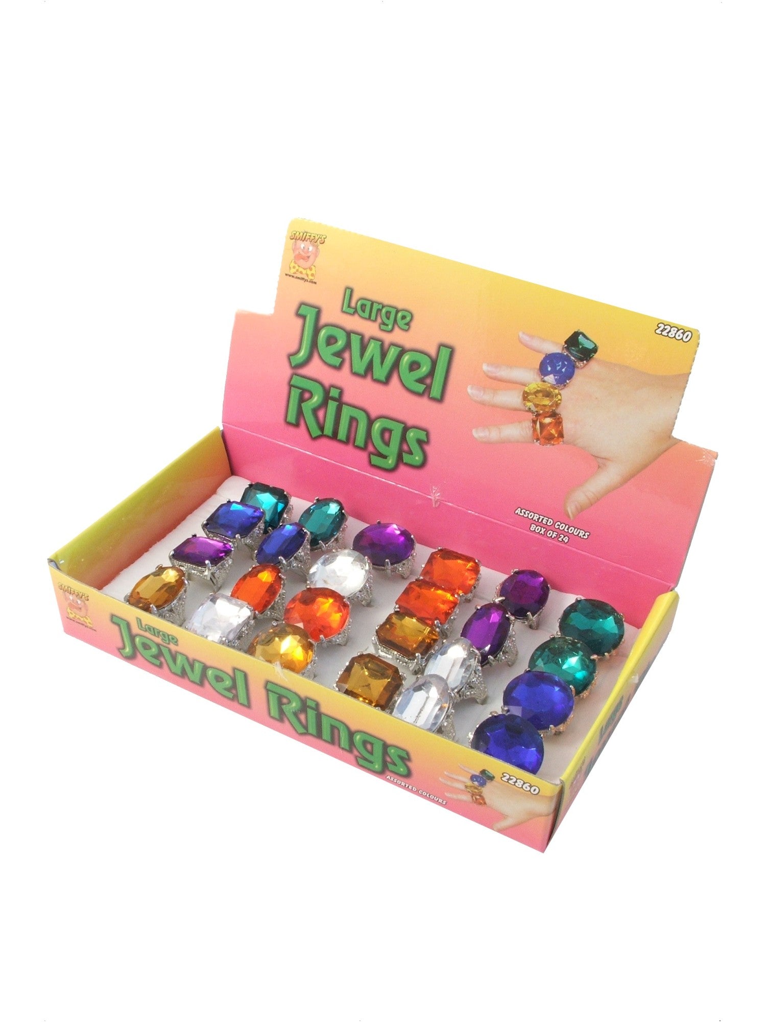 Assorted Colourful Jewel Rings