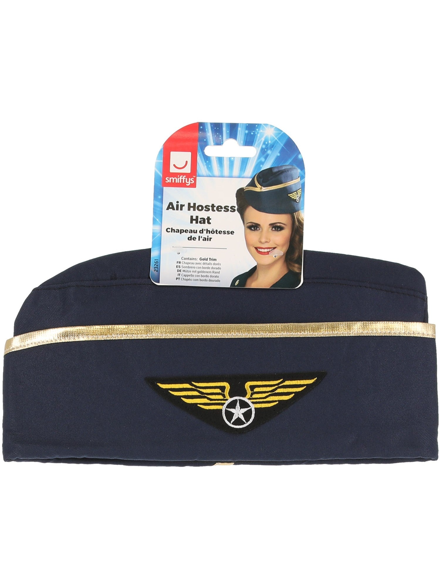 Air Hostess Hat, Blue
