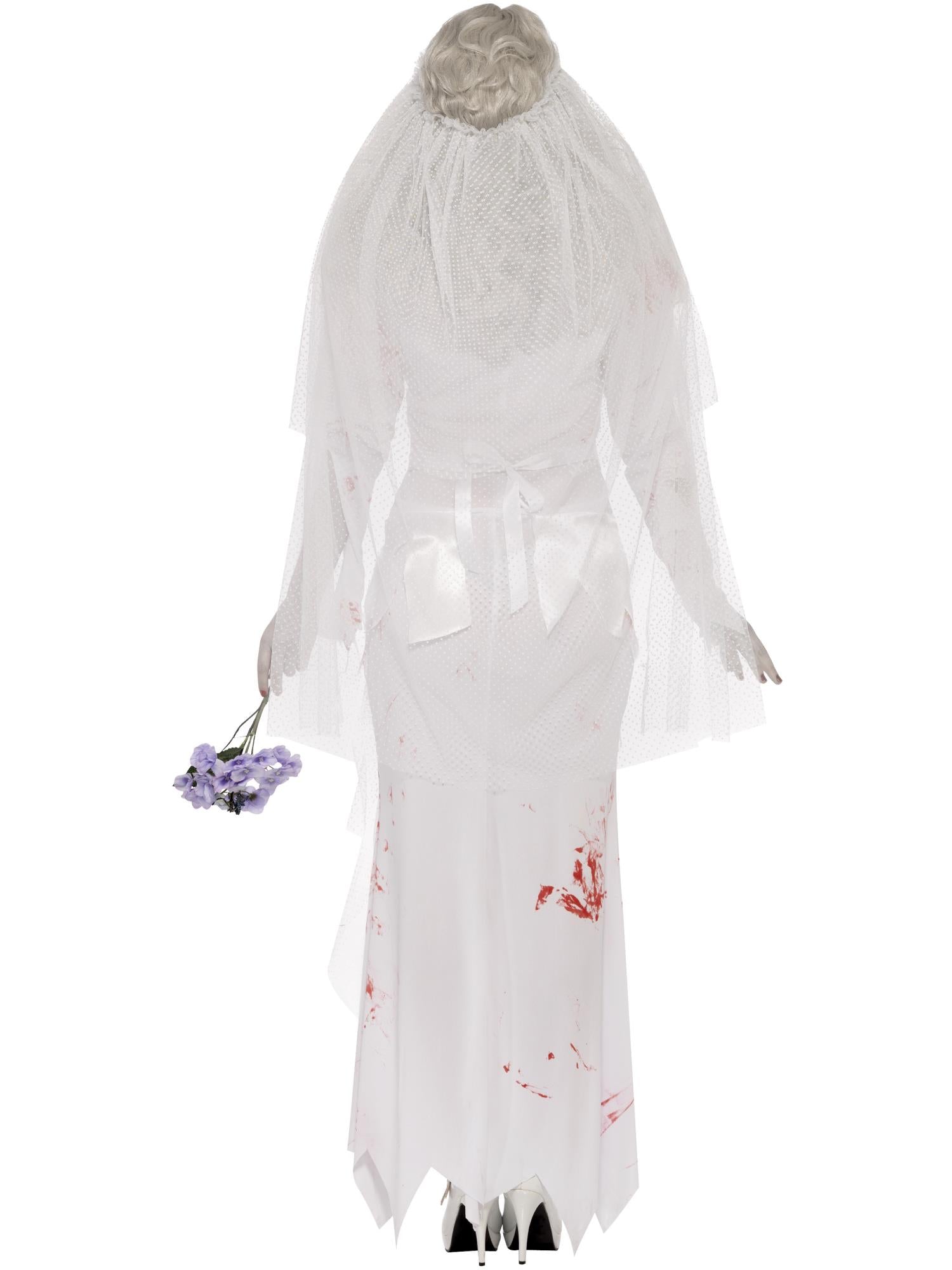 Till Death Do Us Part Zombie Bride Costume, White