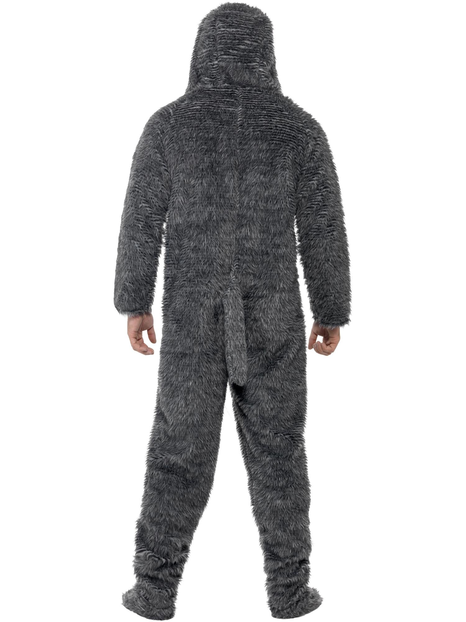 Fluffy Dog Costume, Grey