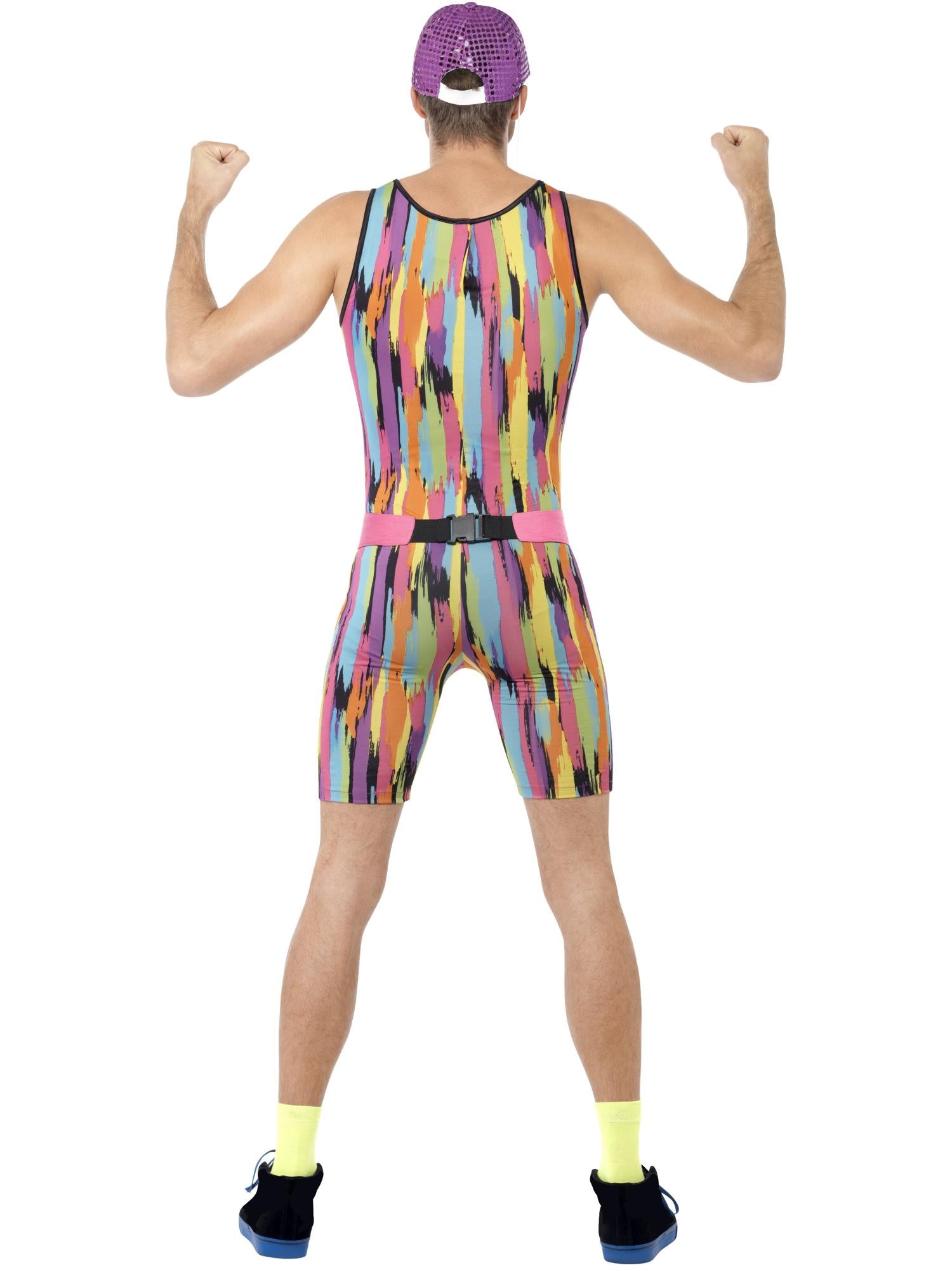 Kostuum voor aerobicsinstructeur, veelkleurig