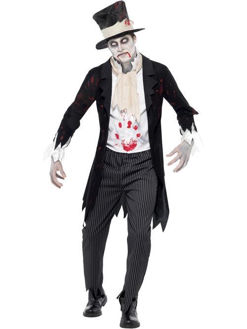 Till Death Do Us Part Zombie Groom Costume, Black