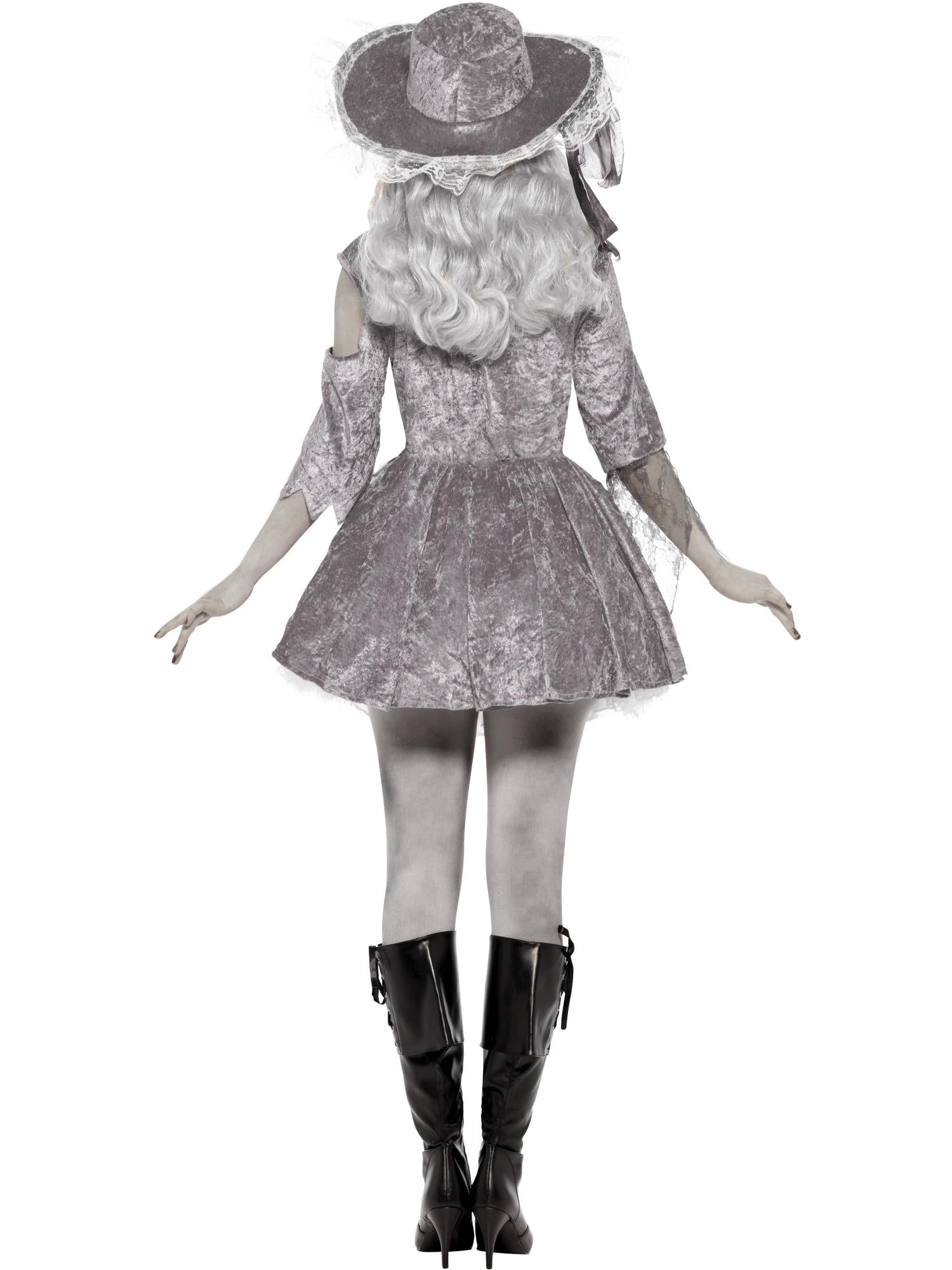 Deluxe Ghost Ship Pirate Treasure Costume, Grey