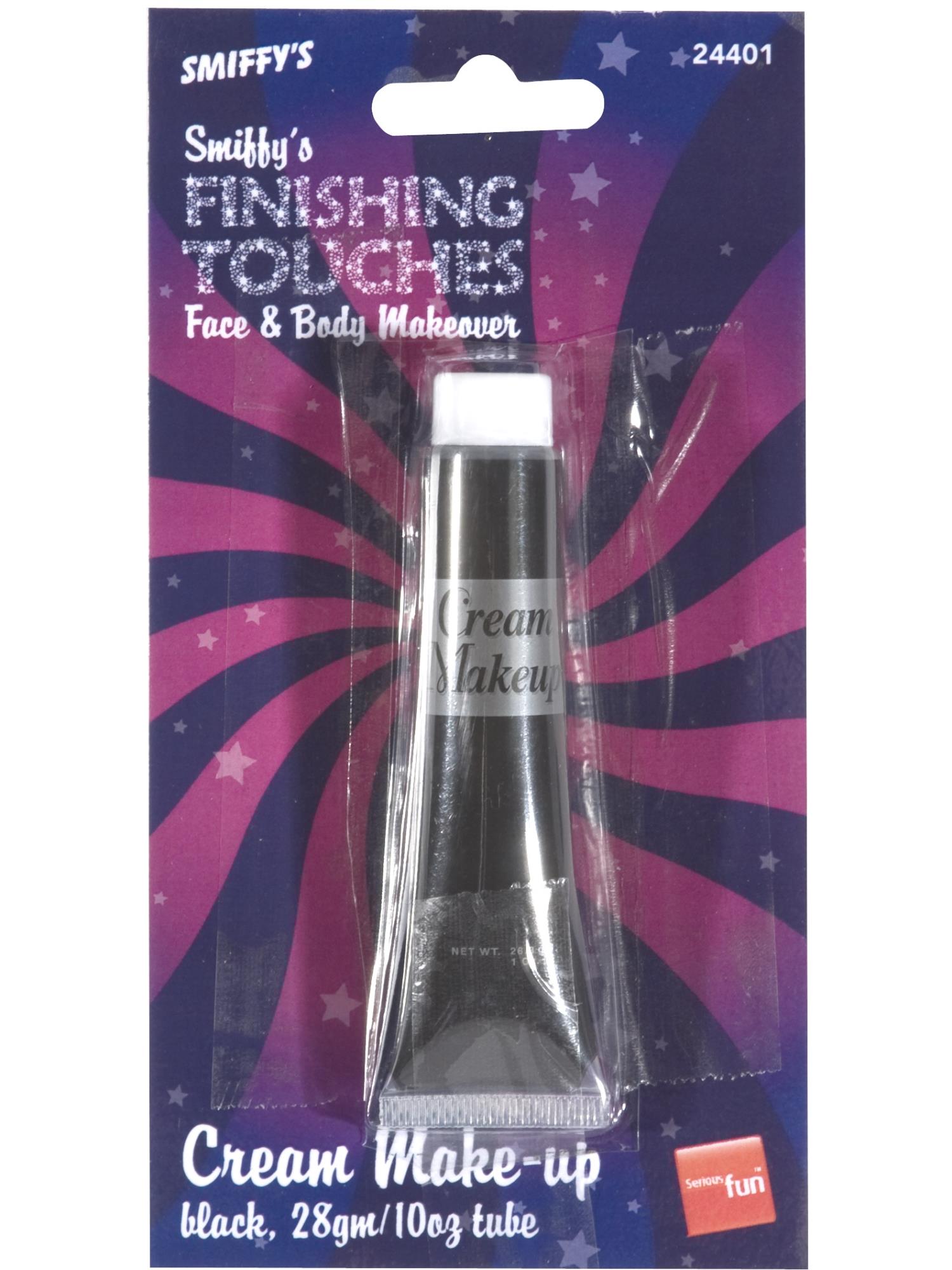 Smiffys Make-Up FX, Aqua Cream Make-Up, Black