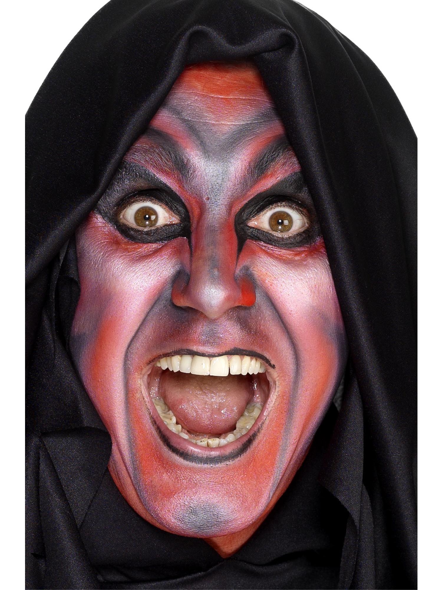 Smiffys Make-Up FX, Aqua Cream Make-Up, Rot