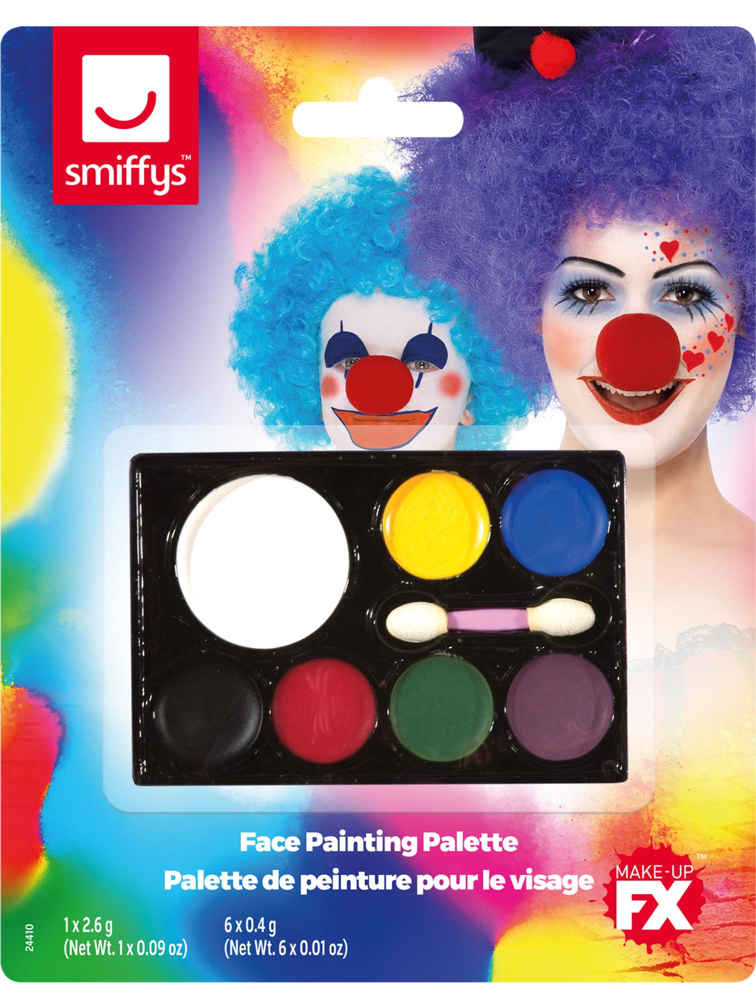 Smiffys Make-Up FX, 7-Farben-Palette, Grease,