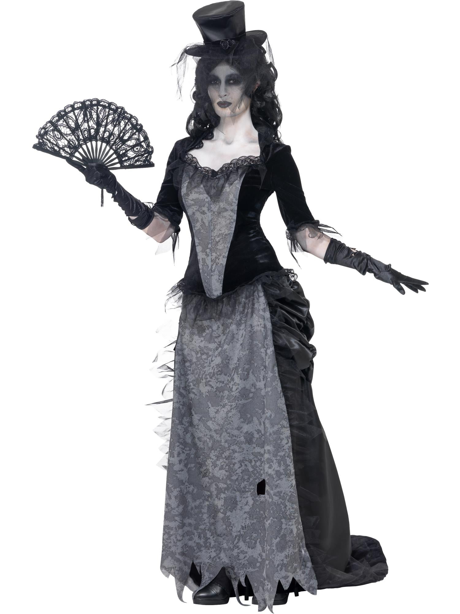 Ghost Town Black Widow Costume, Grey