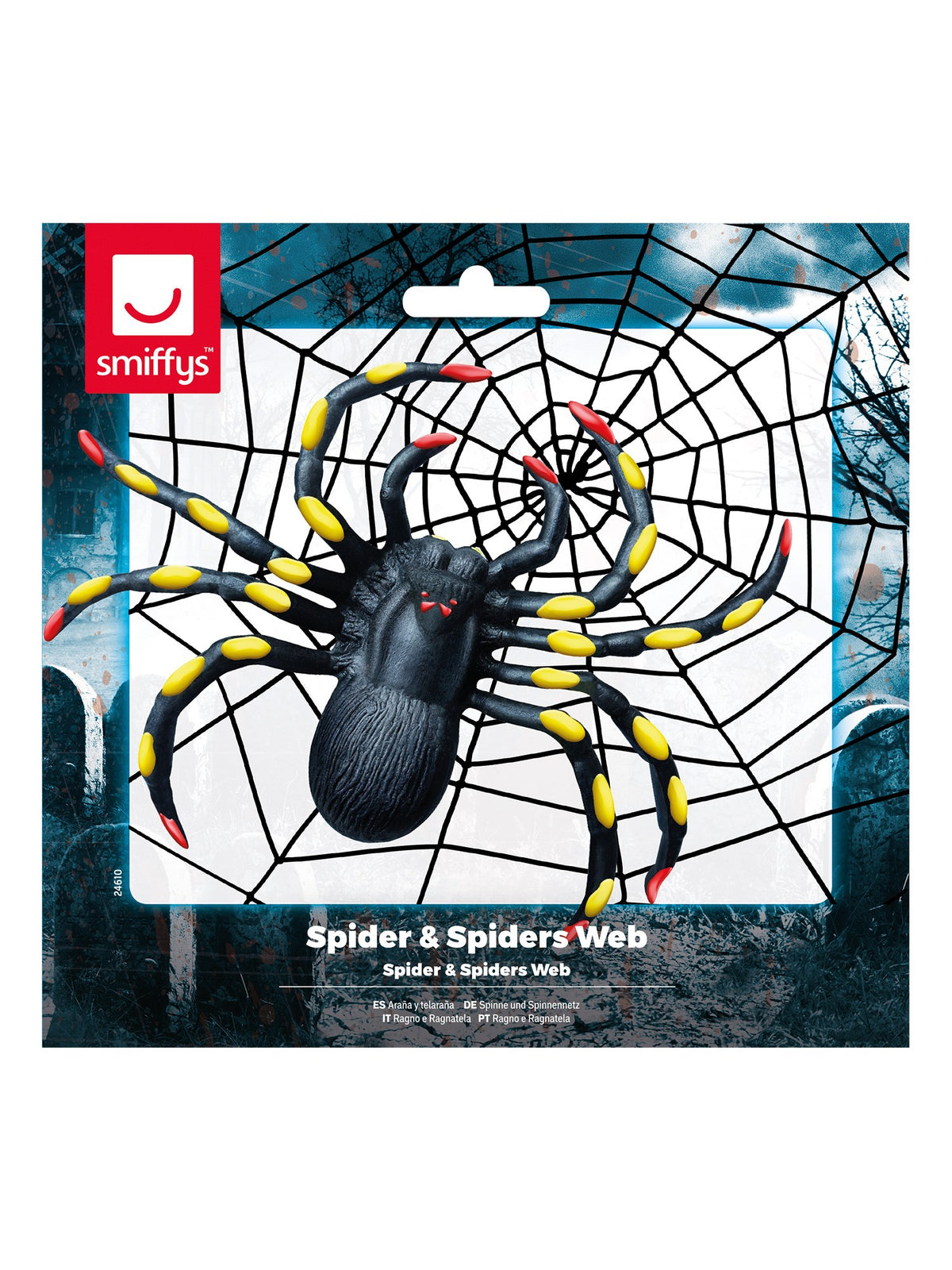 Spider & Spiders Web, Black
