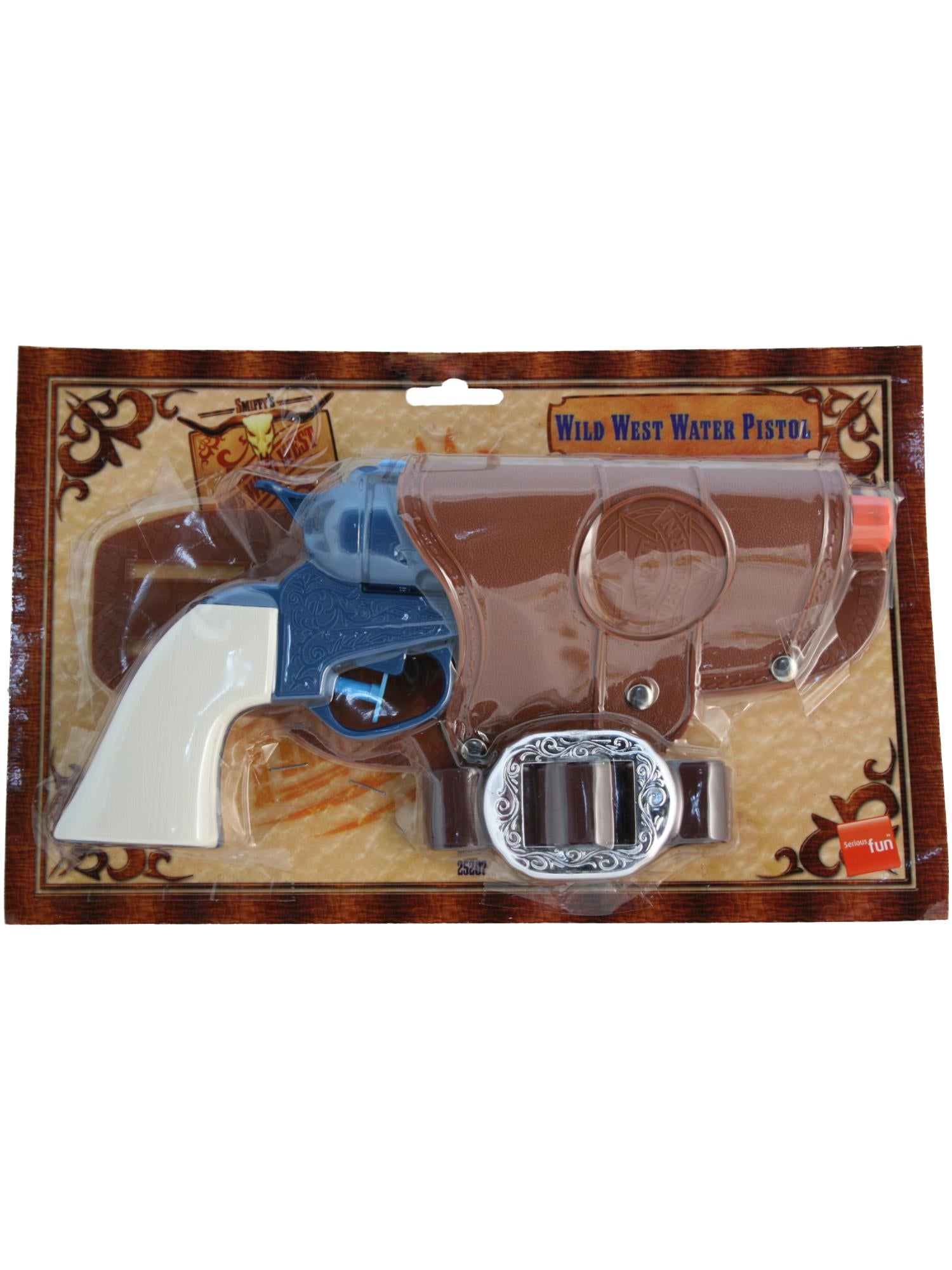 Western Water Pistol, Single Blue Gun, 25x13cm