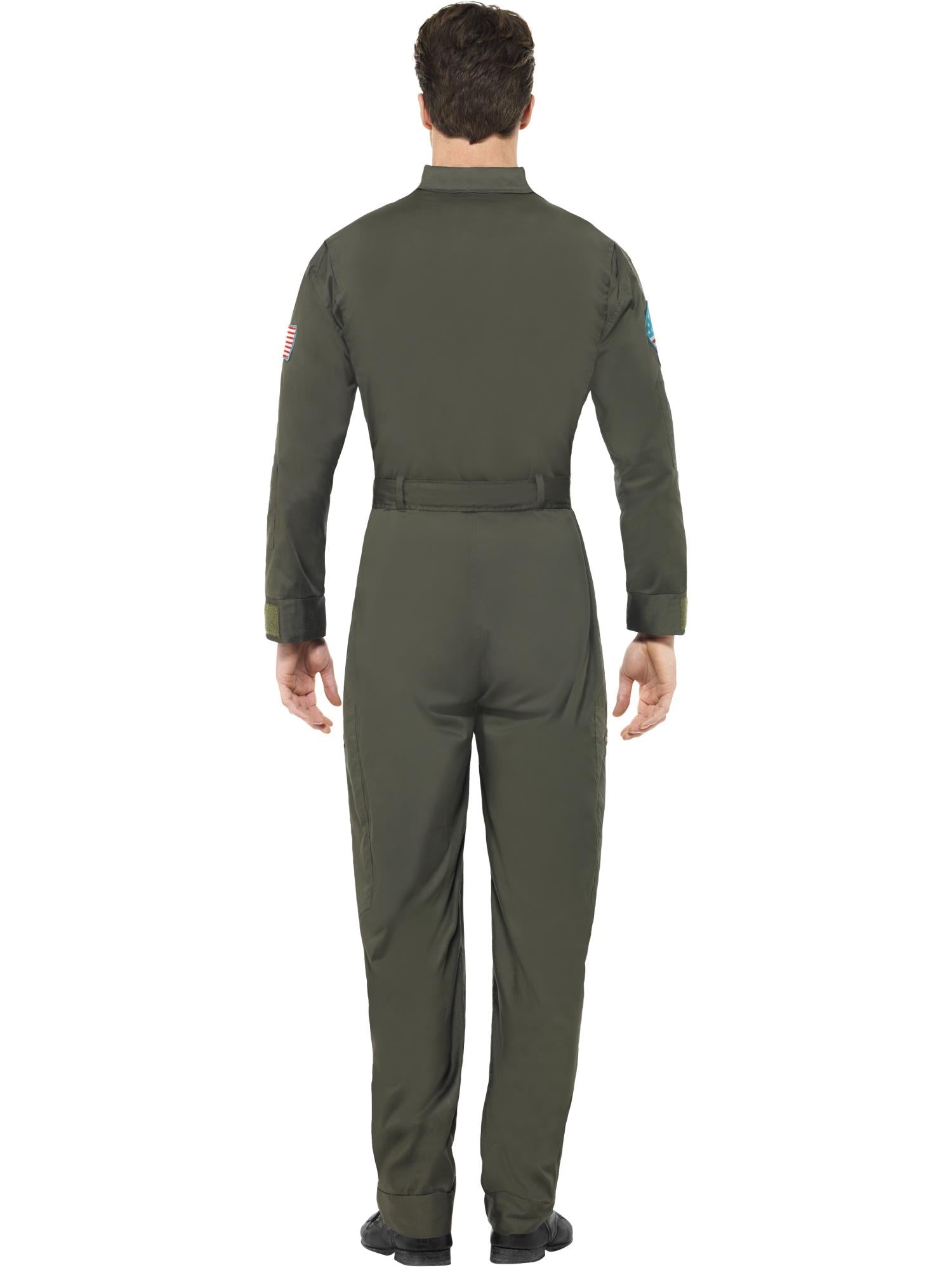 Top Gun Deluxe-kostuum voor mannen, groen