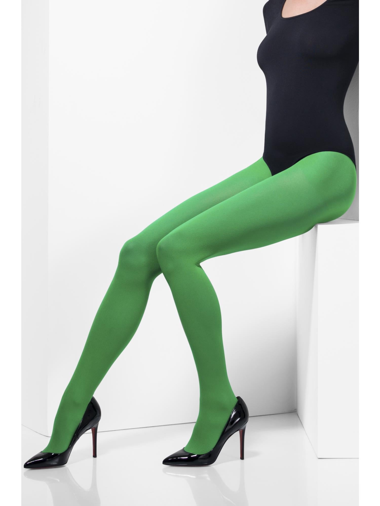 Blickdichte Strumpfhose, grün