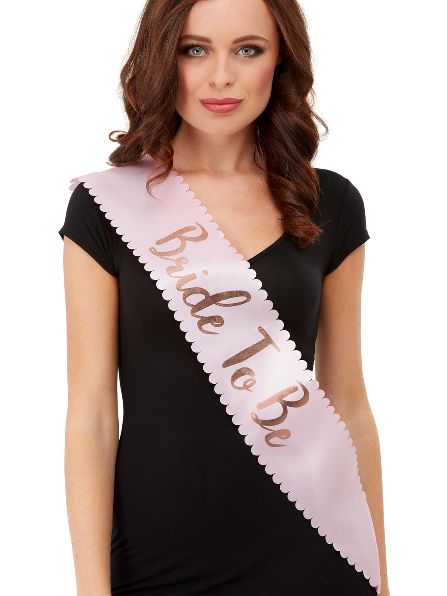 Bride To Be Sash, Pink & Gold