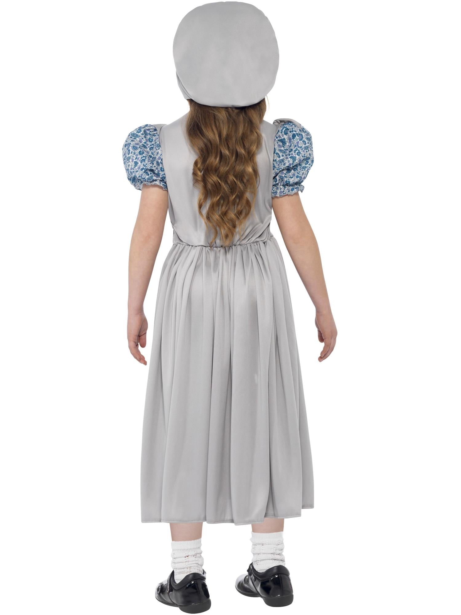 Victorian School Girl Costume, Grey