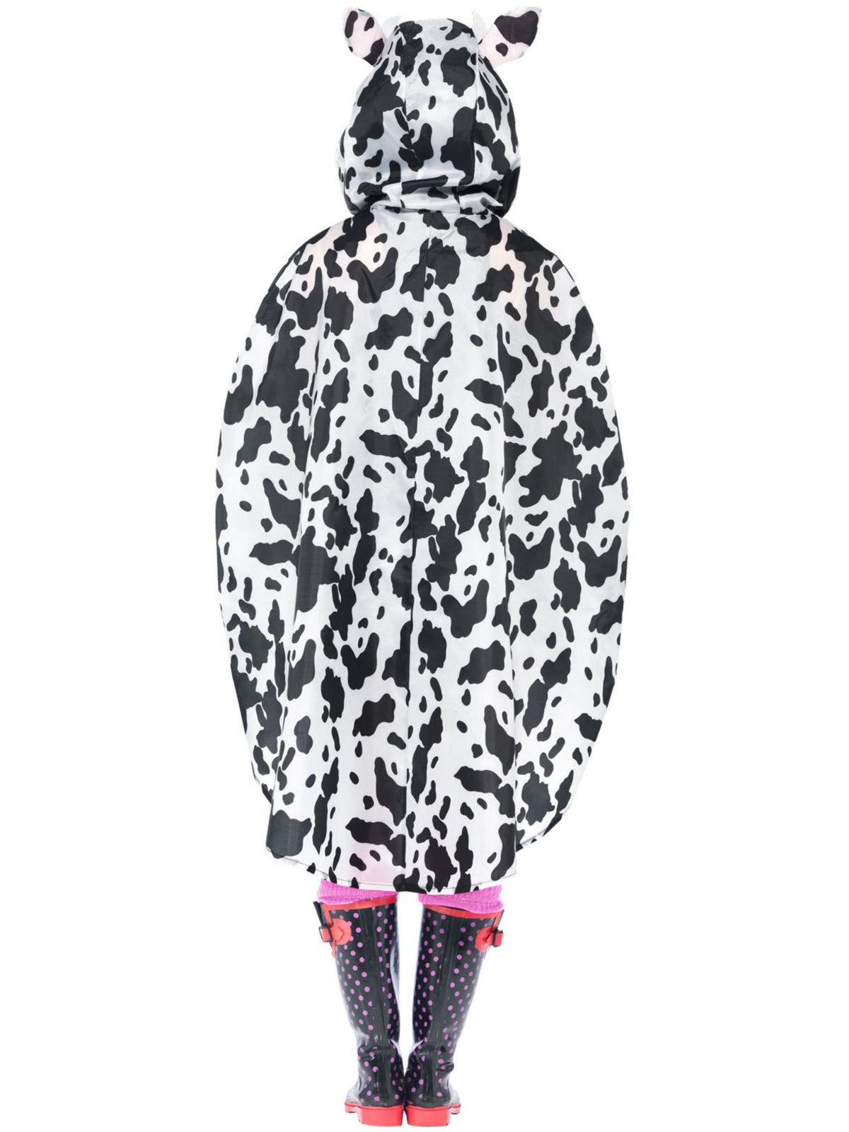 Cow Party Poncho, Black & White