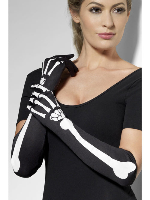 Skeleton Gloves, Black