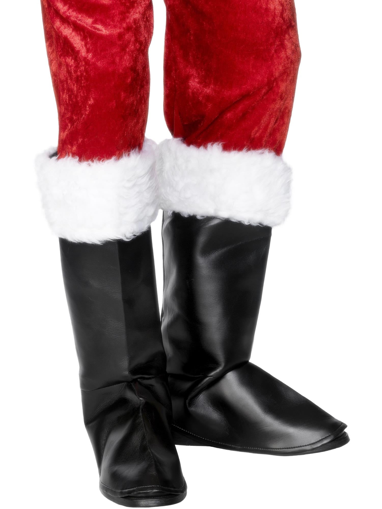 Weihnachtsmann-Stiefelüberzüge, schwarz