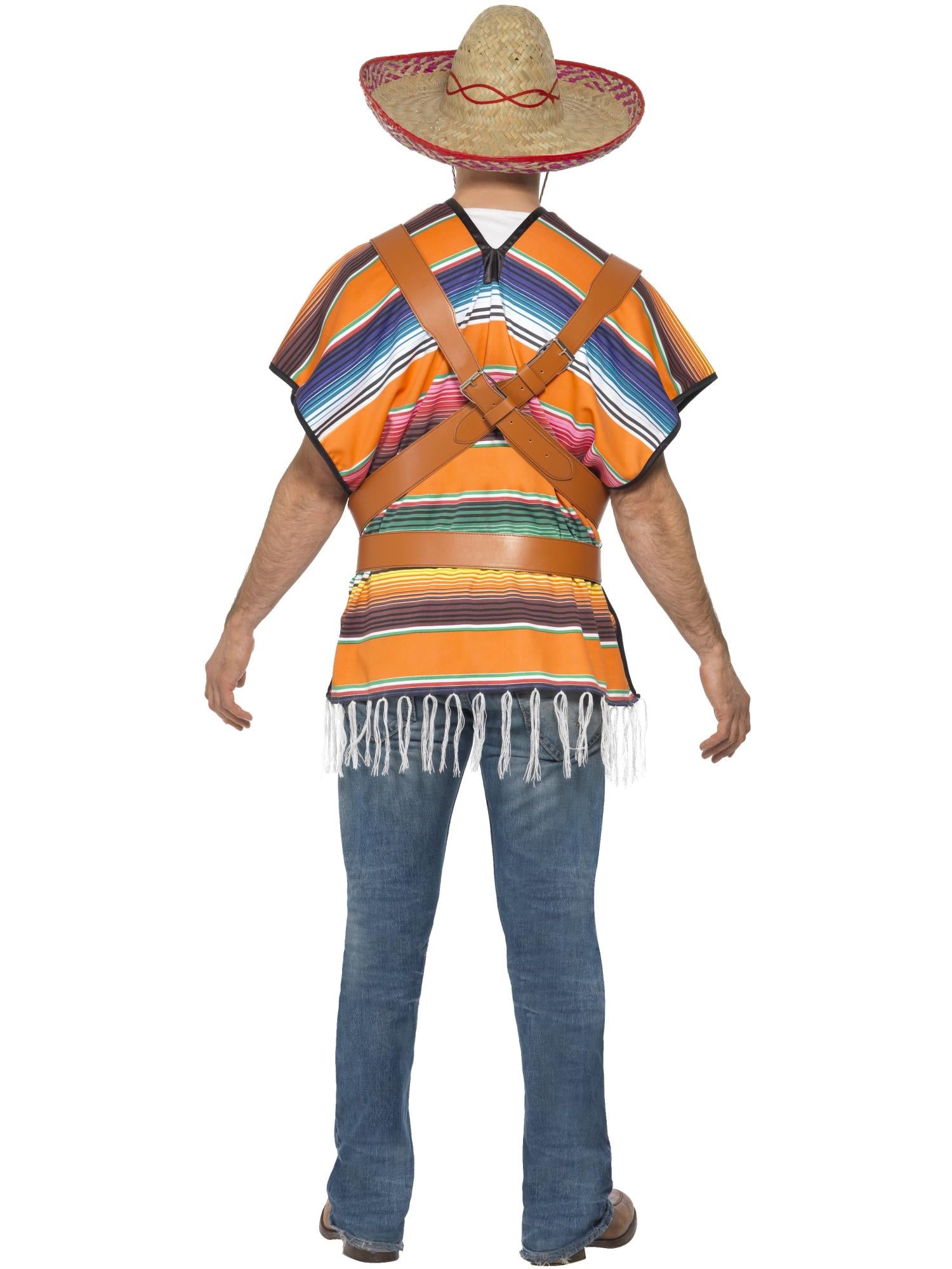Tequila Shooter Guy Costume, Orange & Green