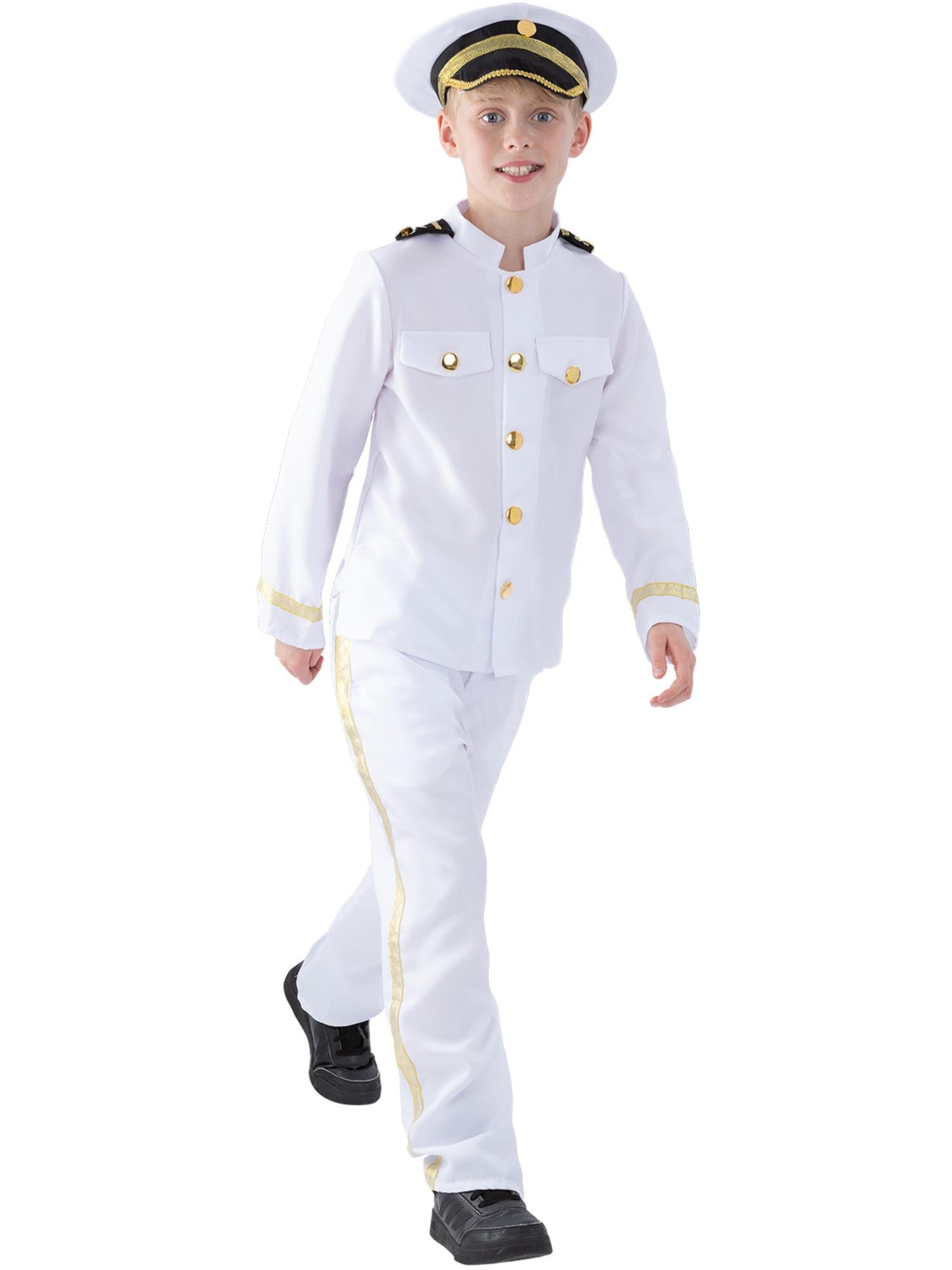Captain Costume, Child, White