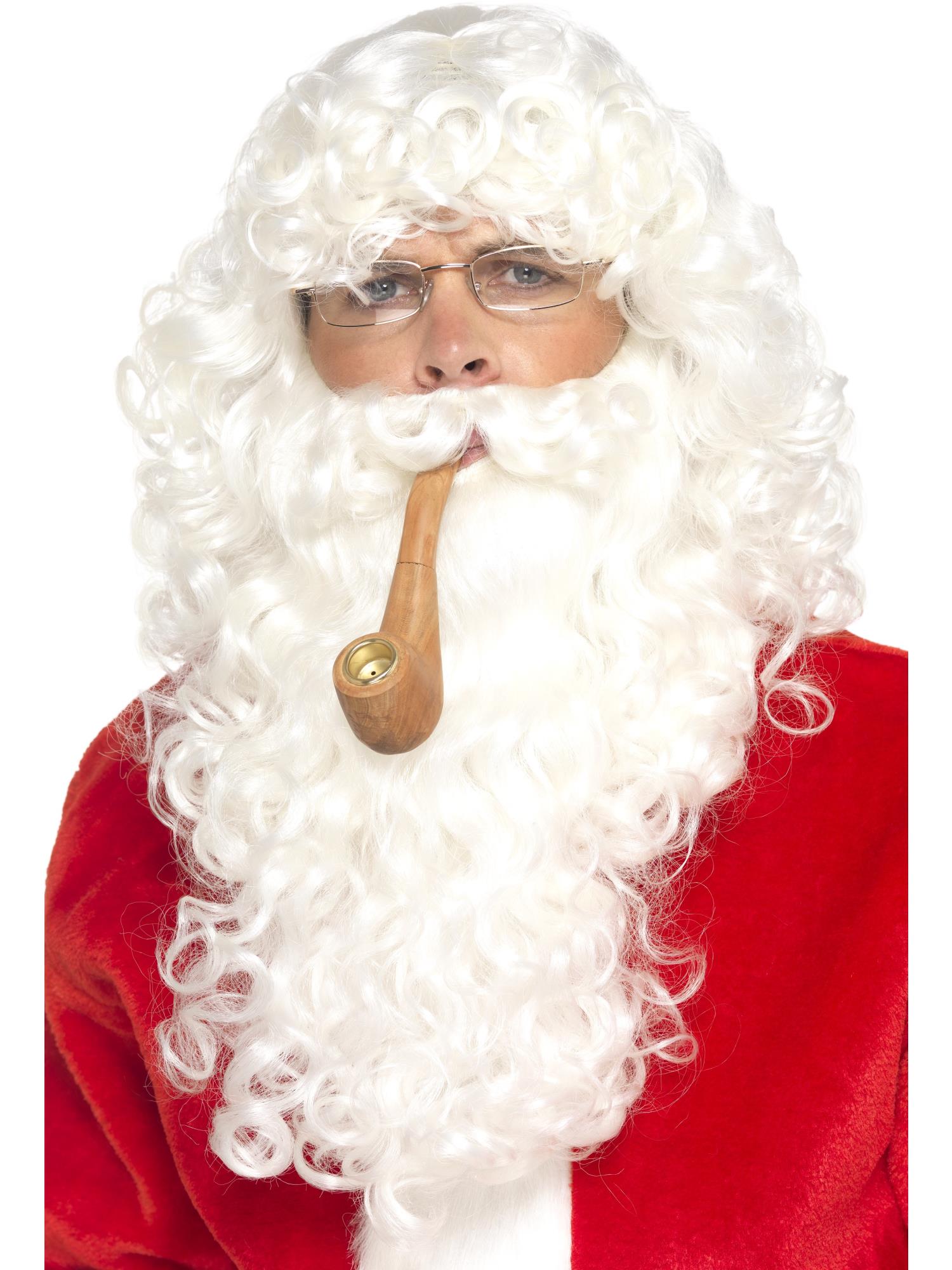 Kerstman-verkledingsset, wit