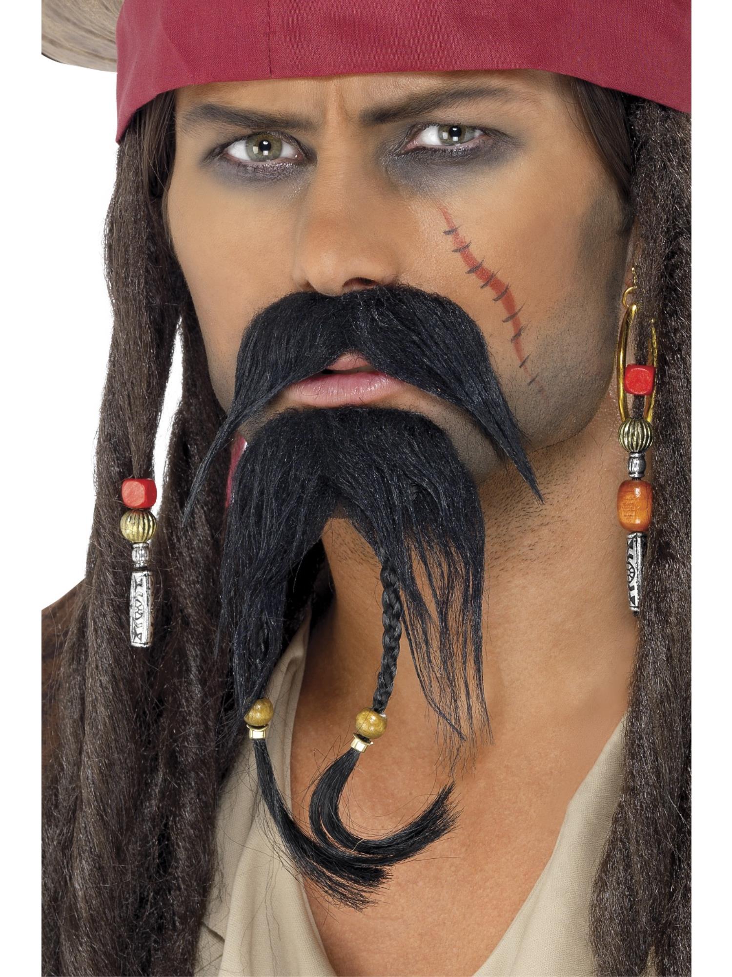 Pirate Facial Hair Set, Black