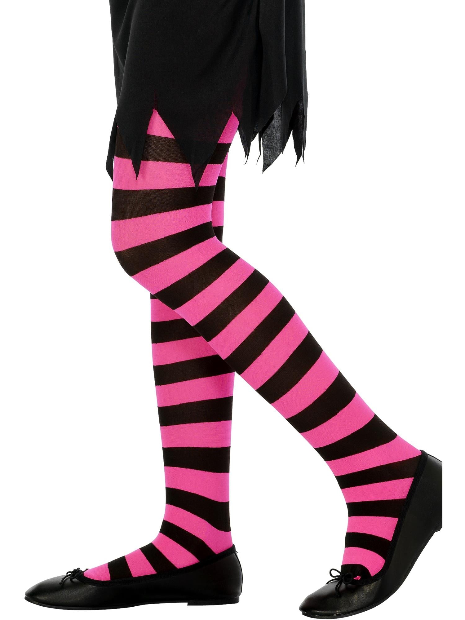 Tights, Black & Fuchsia